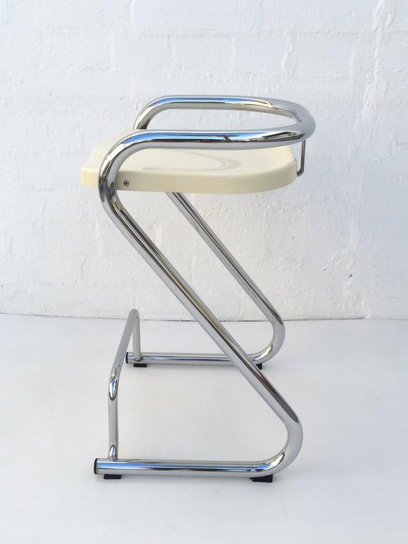 Mid-20th Century 1960s Chrome Barstools by Börger Lindau & Bo Lindekrantz for Lammhults For Sale
