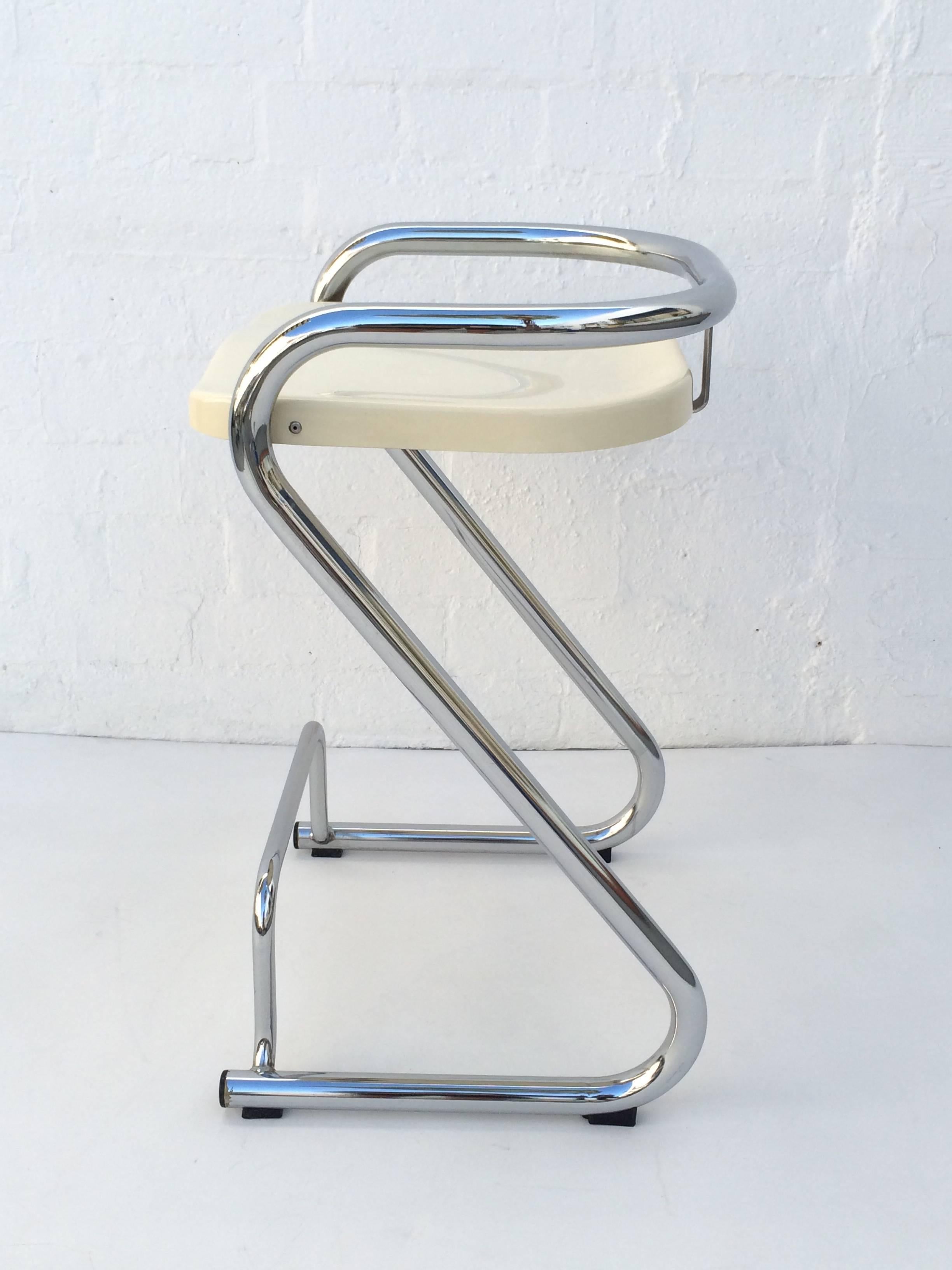 Swedish 1960s Chrome Barstools by Börger Lindau & Bo Lindekrantz for Lammhults
