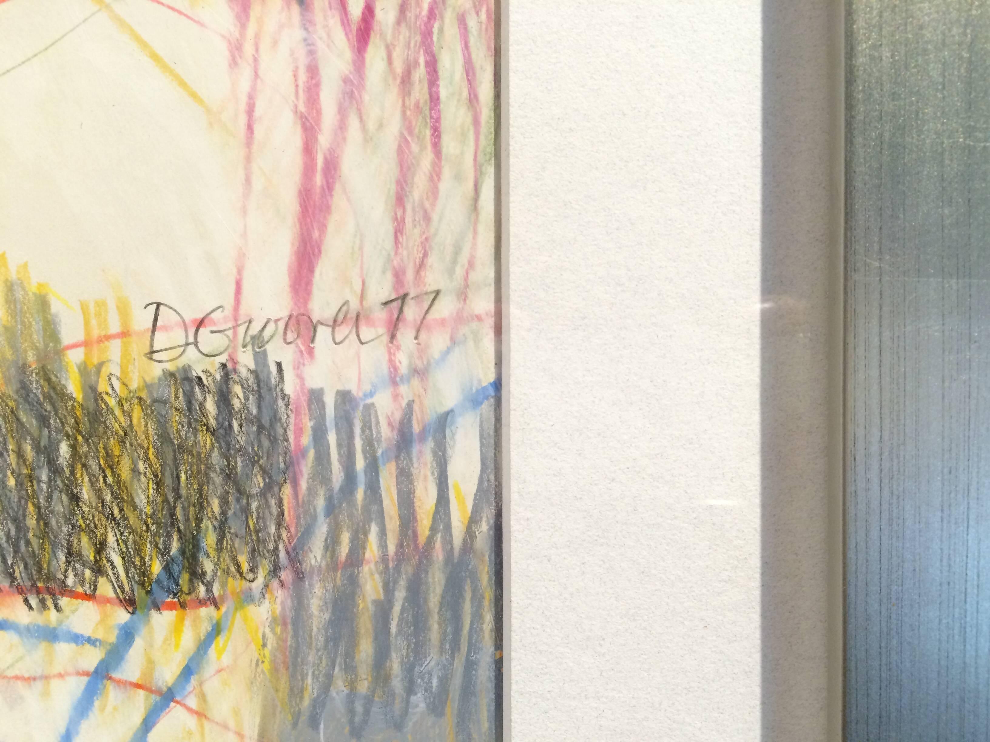 Abstraktes Original-Gemälde von Dan Groover (Buntstift) im Angebot