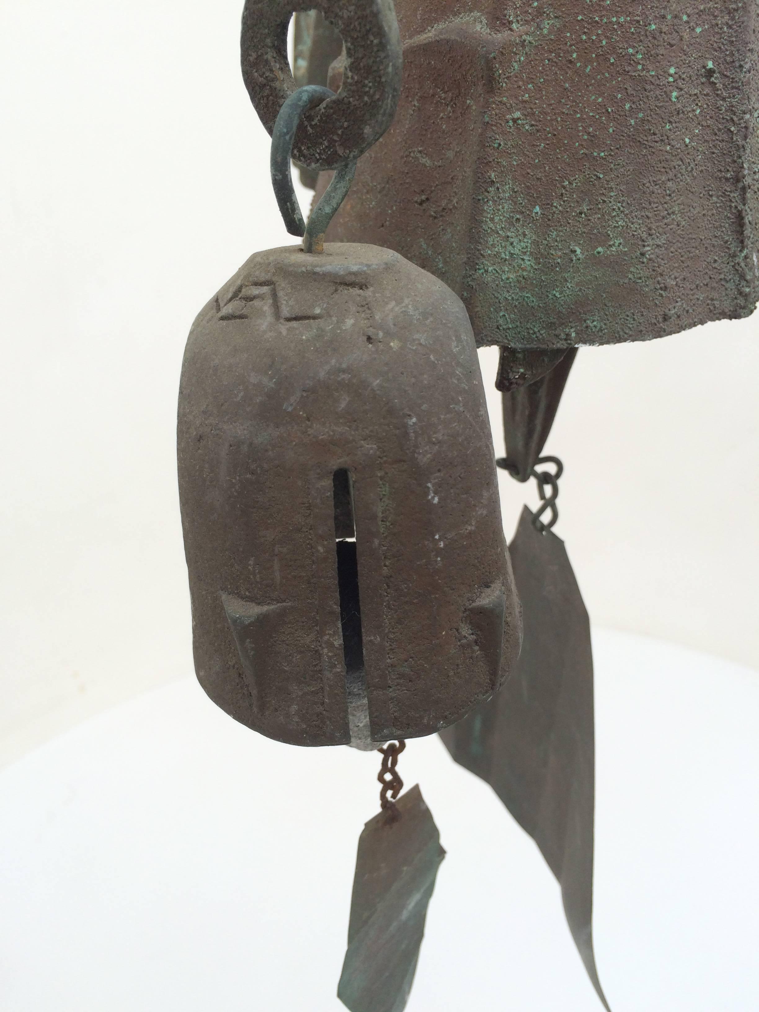 Mid-Century Modern Bronze Wind Bells by Paolo Soleri