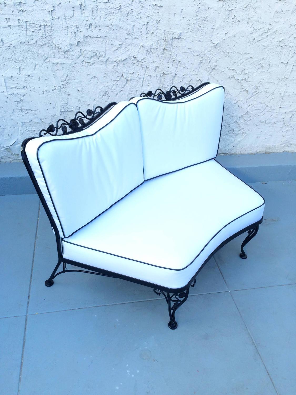 Rare 1950s Outdoor Wrought Iron Sectional by Russell Woodard at 1stdibs