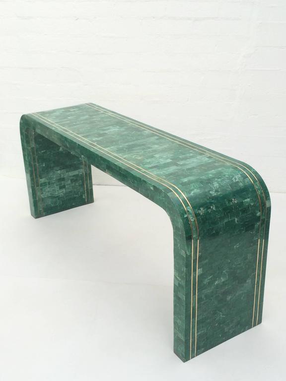 Green online marble console