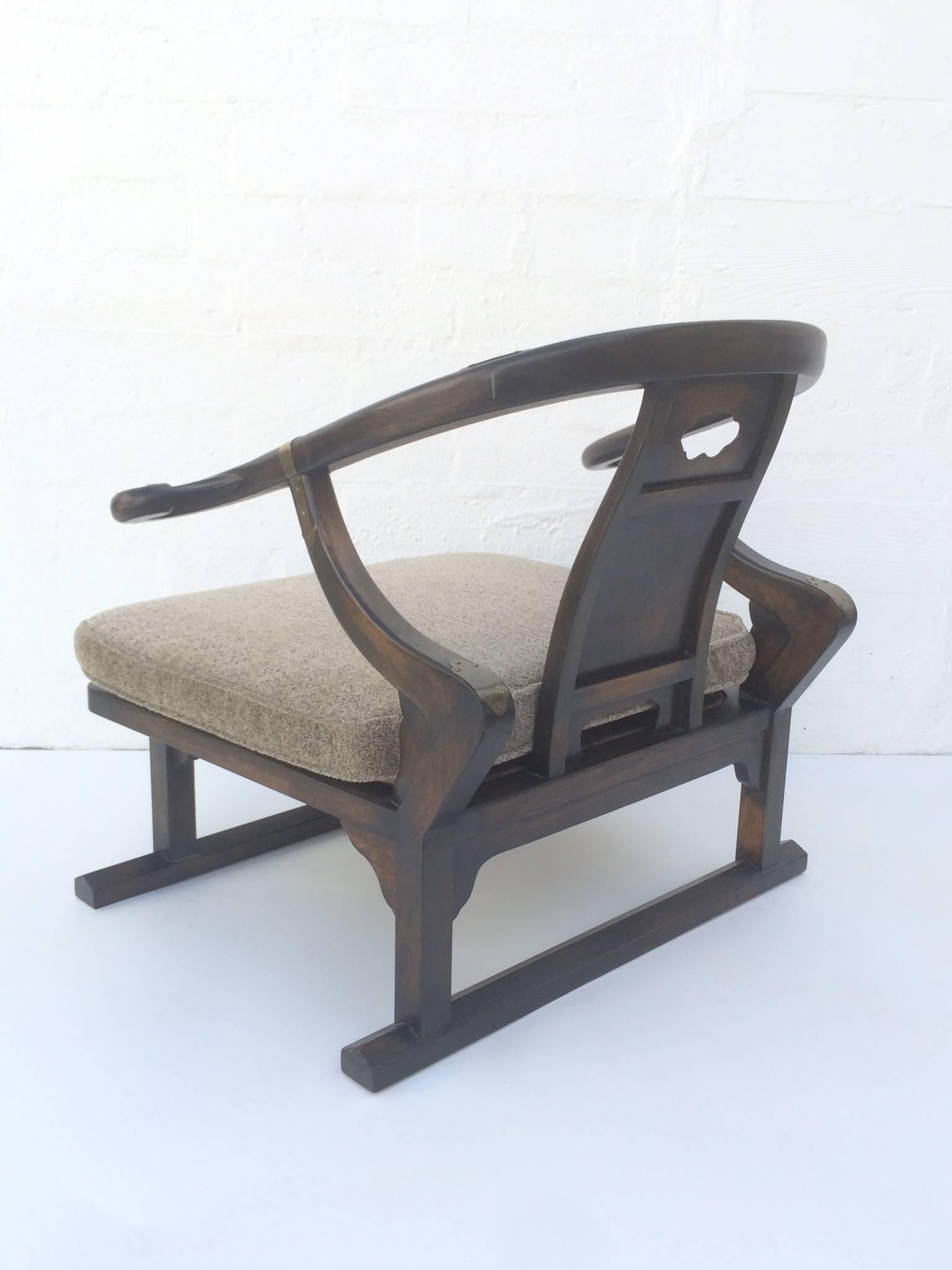 Walnut Lounge Chair by Baker Furniture Company In Excellent Condition In Palm Springs, CA