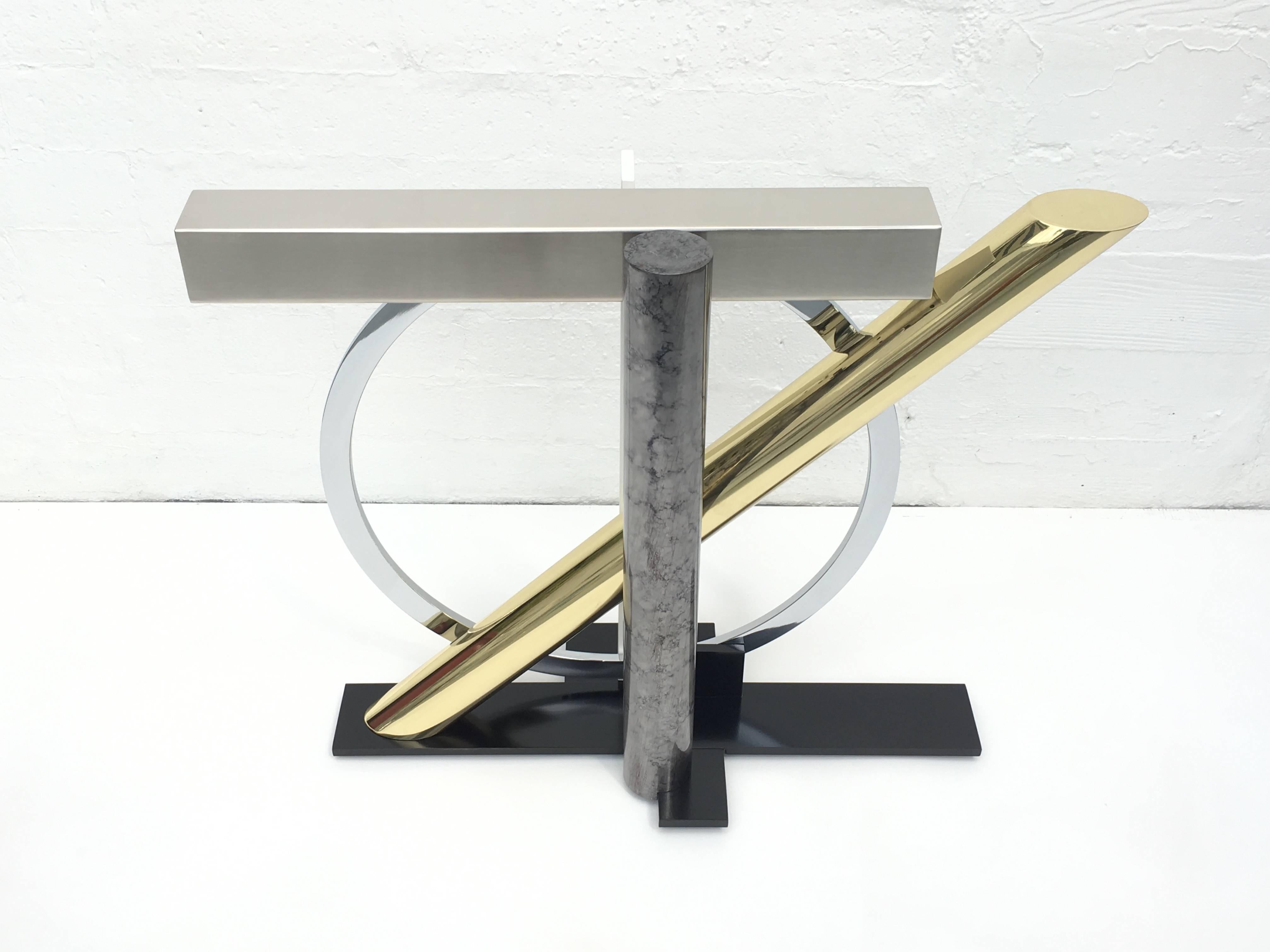 Acrylic Sculptural Console Table by Kaizo Oto for Design Institute of America