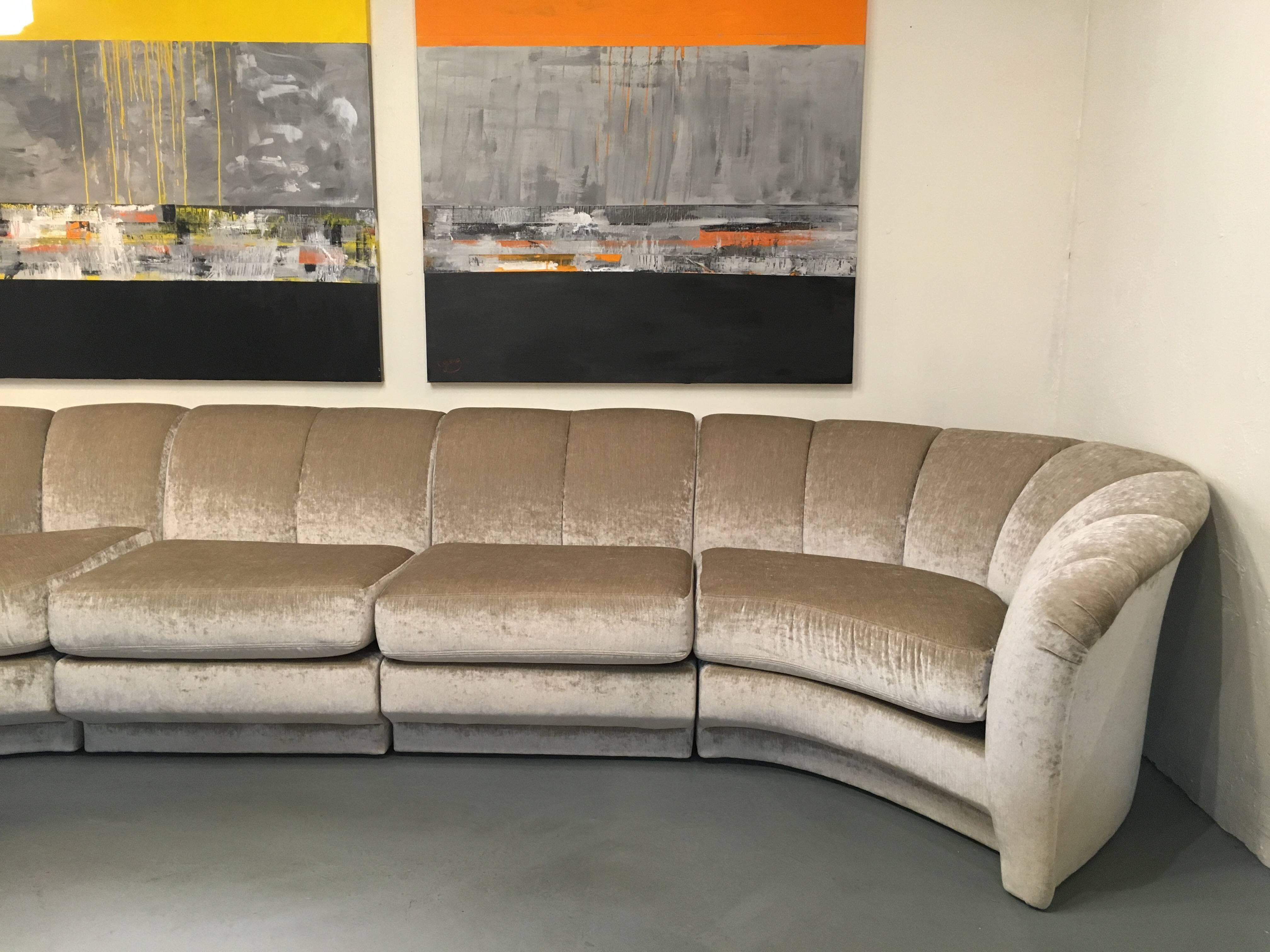 American Five-Piece Sectional Sofa by Milo Baughman for Thayer Coggin