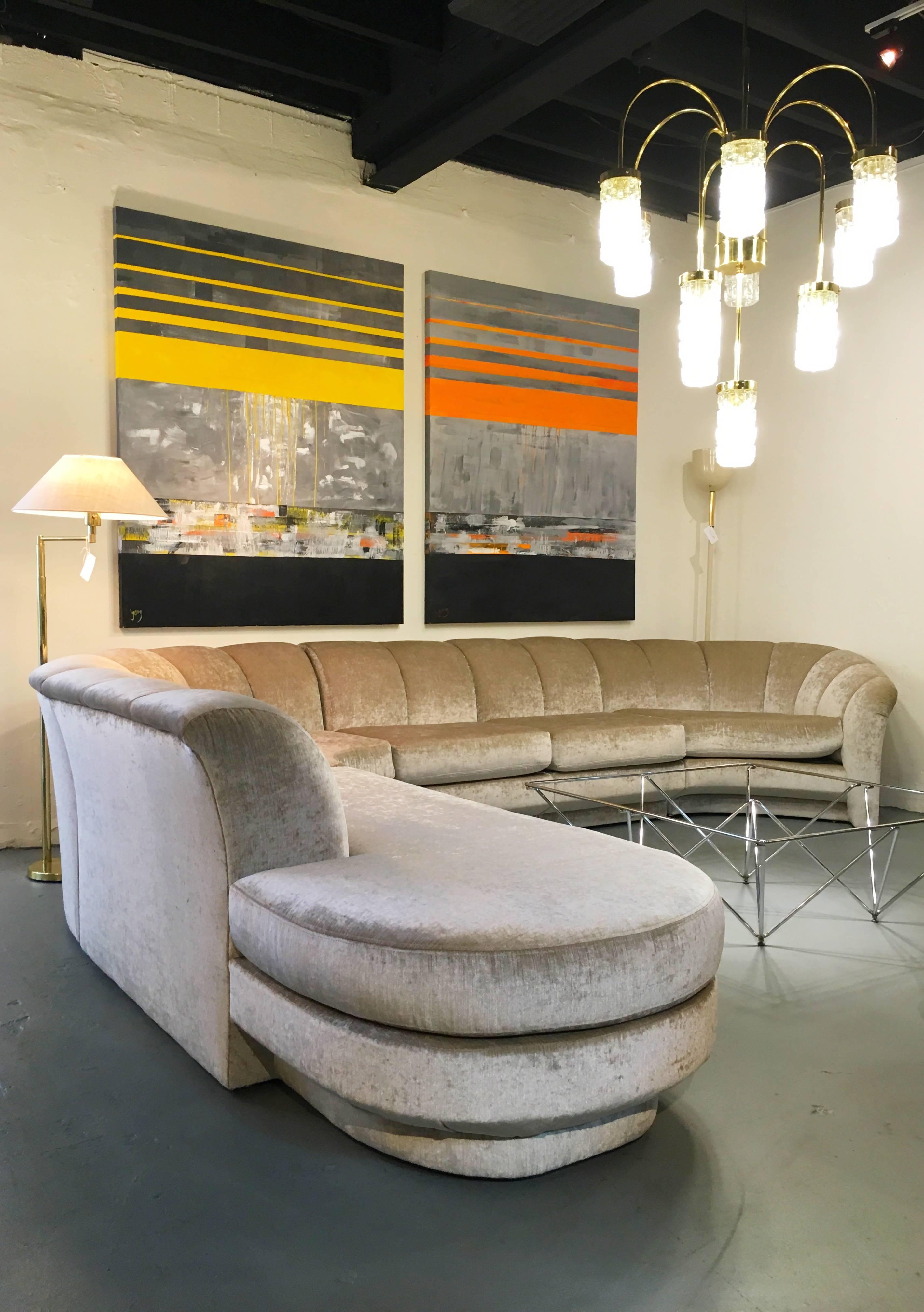 Five-Piece Sectional Sofa by Milo Baughman for Thayer Coggin In Excellent Condition In Palm Springs, CA