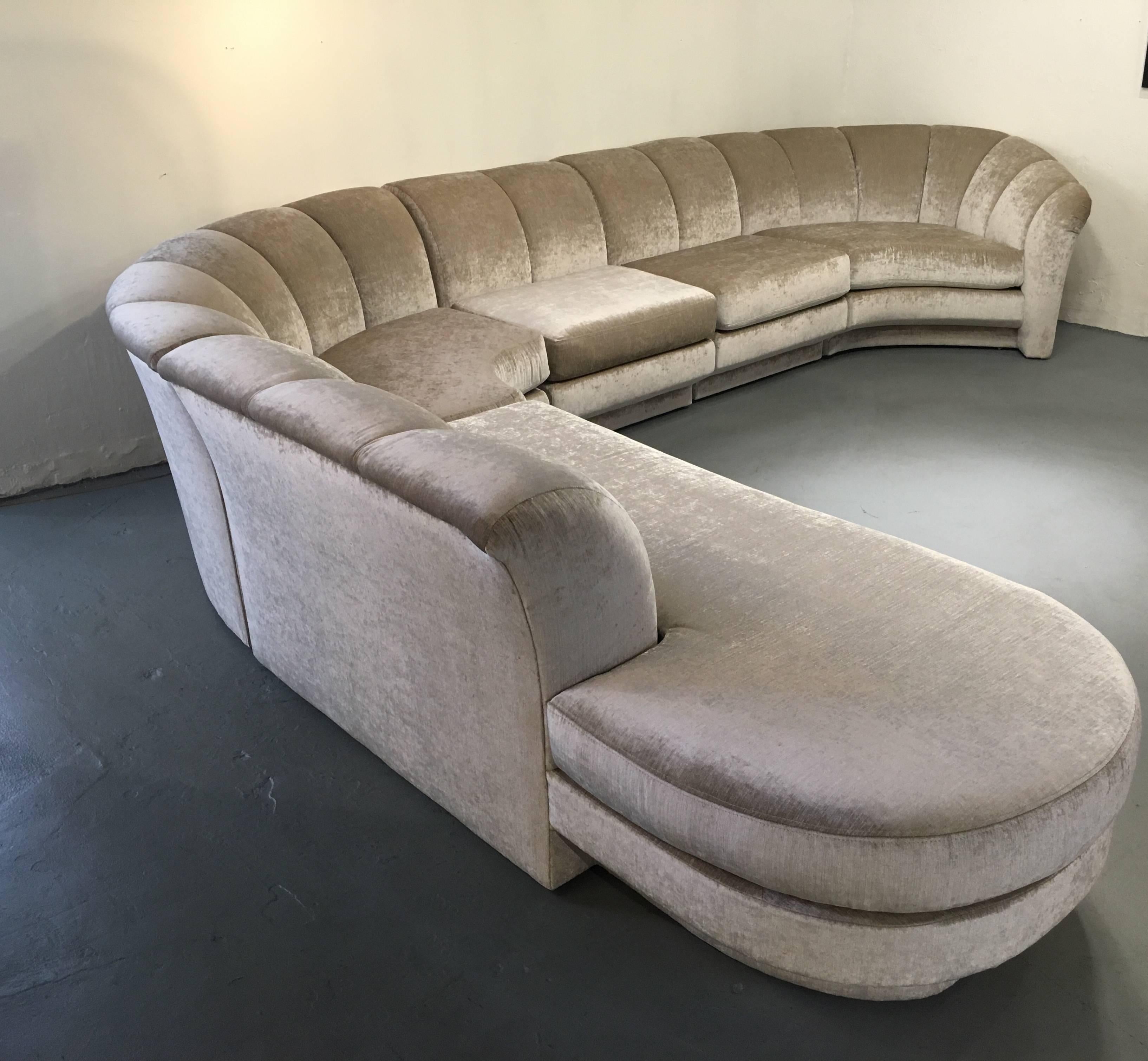 Five-Piece Sectional Sofa by Milo Baughman for Thayer Coggin 1