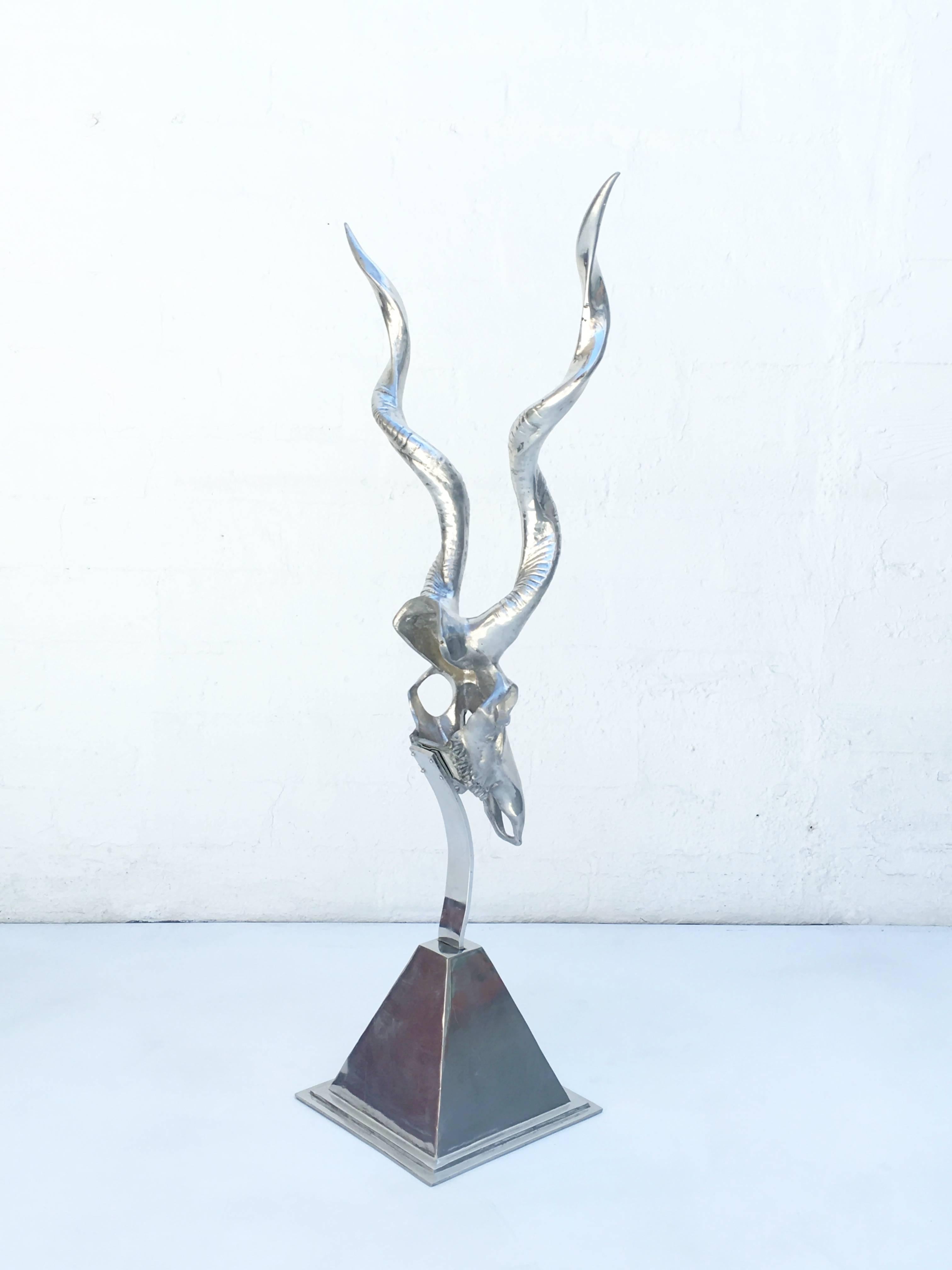 Late 20th Century Polished Aluminum Sculpture by Arthur Court