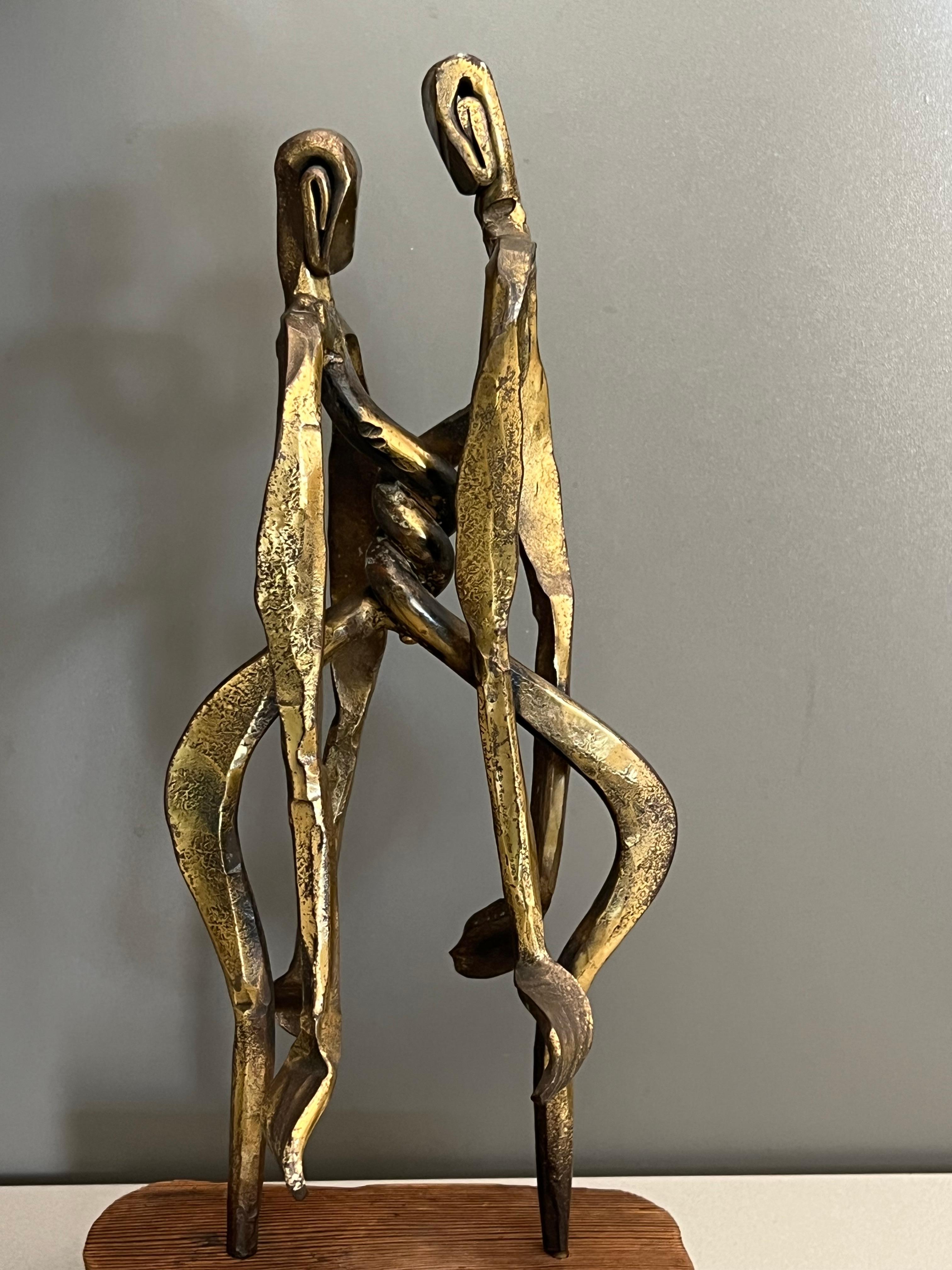 Fatto a mano Scultura in bronzo di Harold Kerr degli anni '70 in vendita