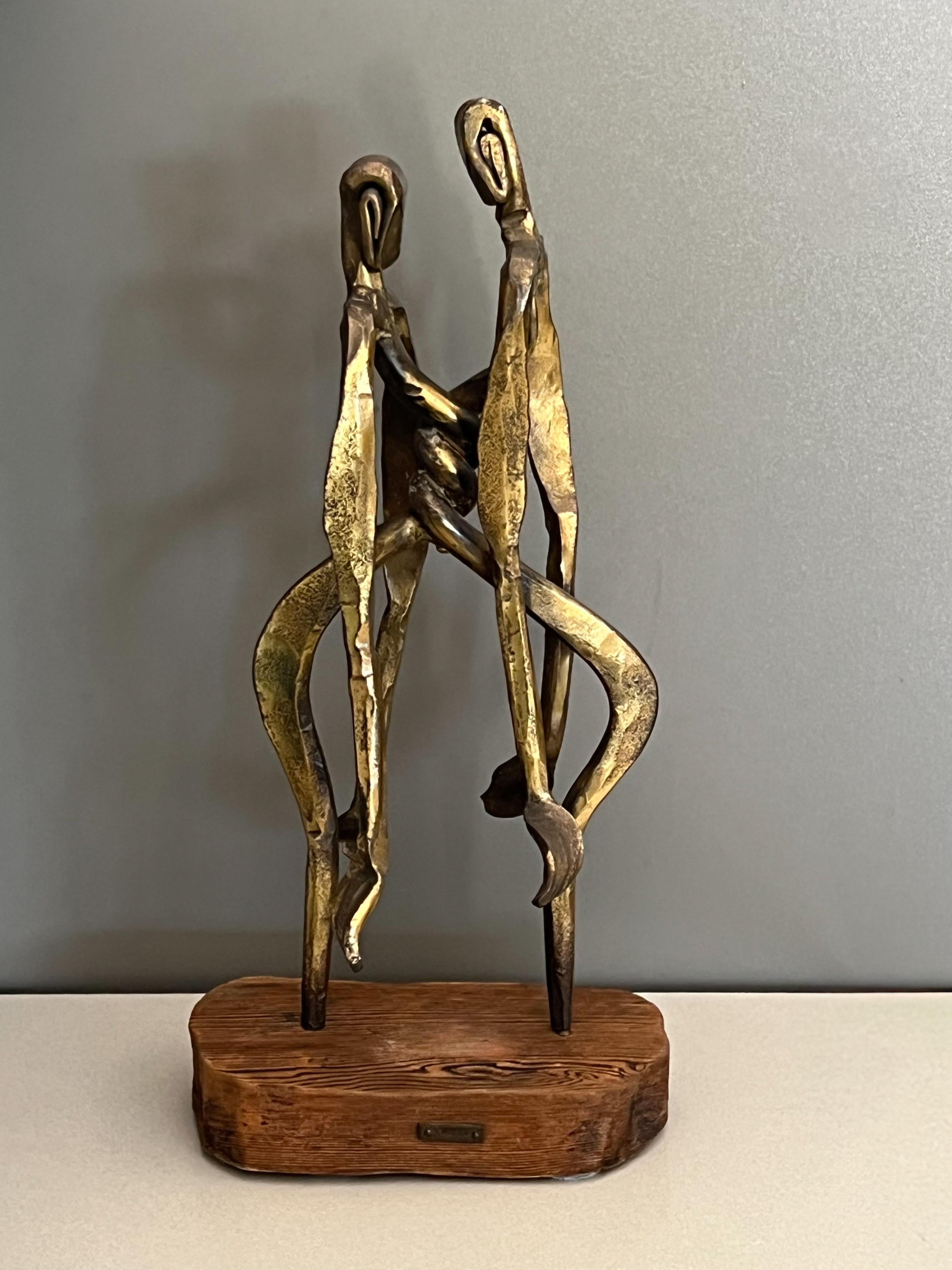 Mid-Century moderno Scultura in bronzo di Harold Kerr degli anni '70 in vendita
