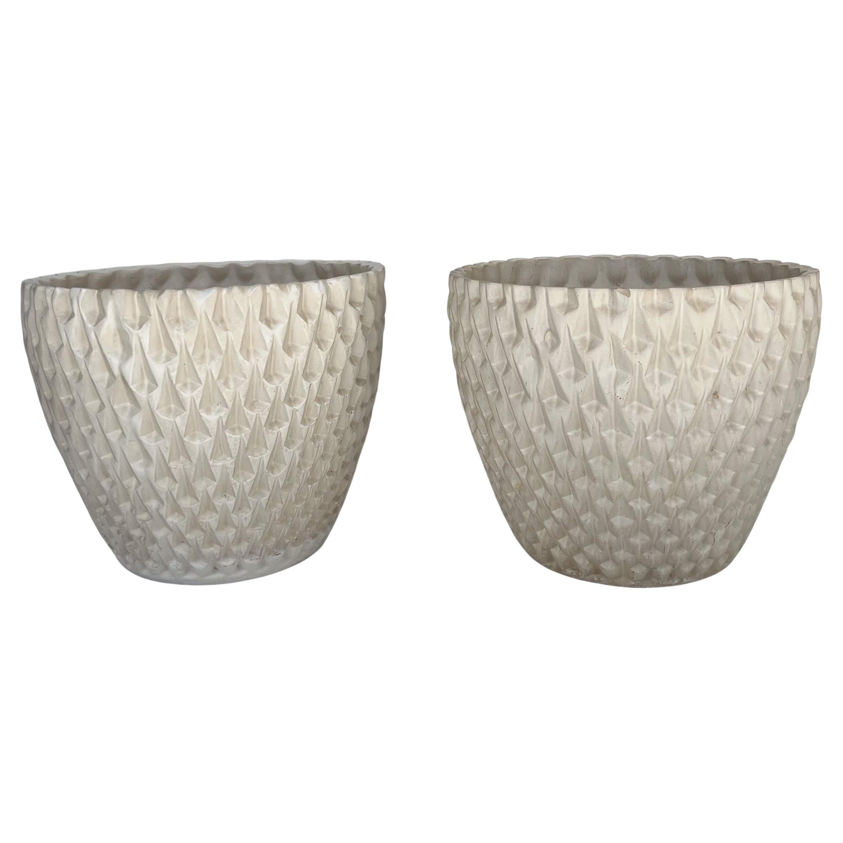 Pair of Ceramic “Phoenix-1”  Architectural Planters by David Cressey For Sale