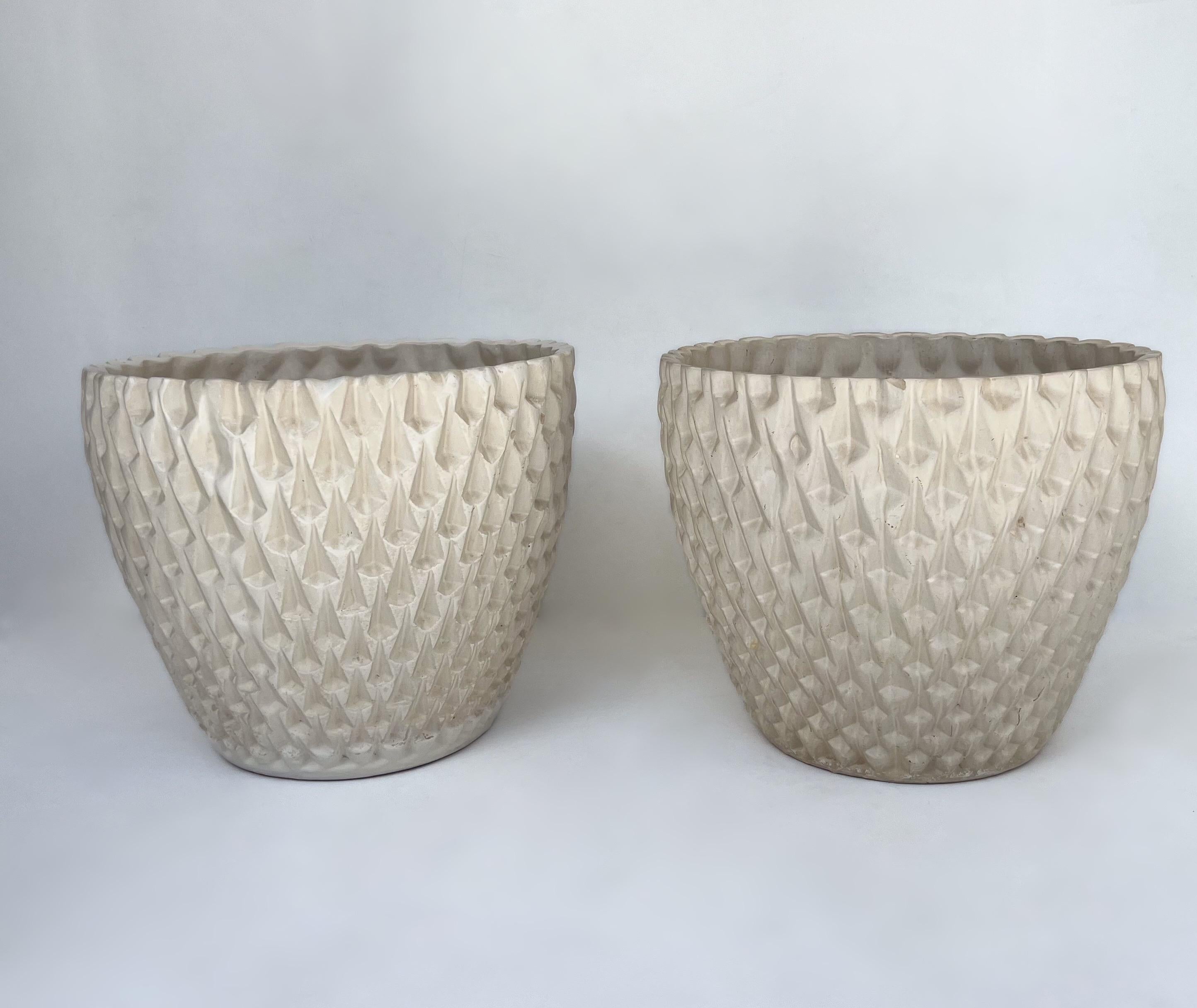 Late 20th Century Pair of Ceramic “Phoenix-1”  Architectural Planters by David Cressey For Sale