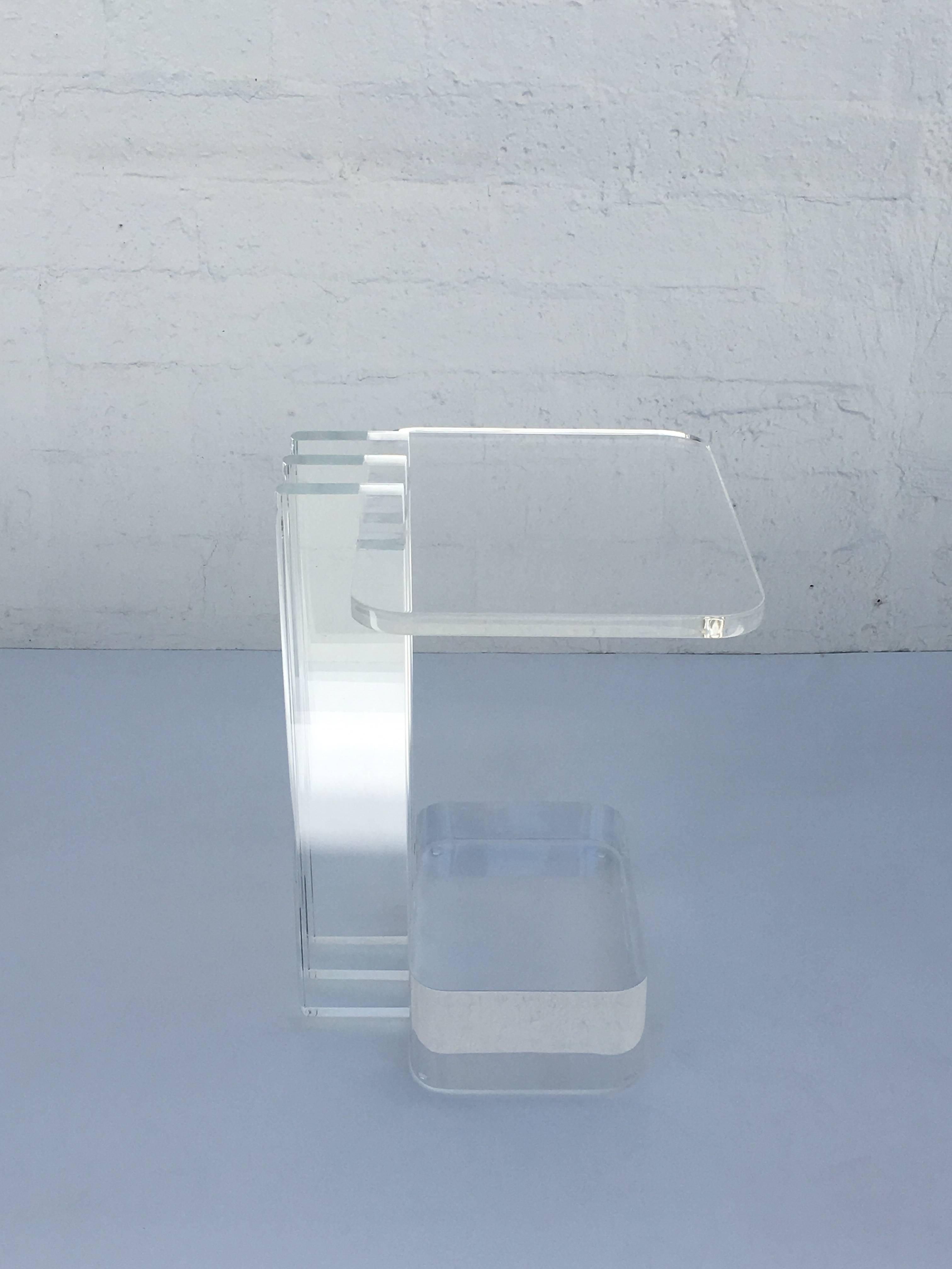 Modern Acrylic Occasional Table by Les Prismatiques