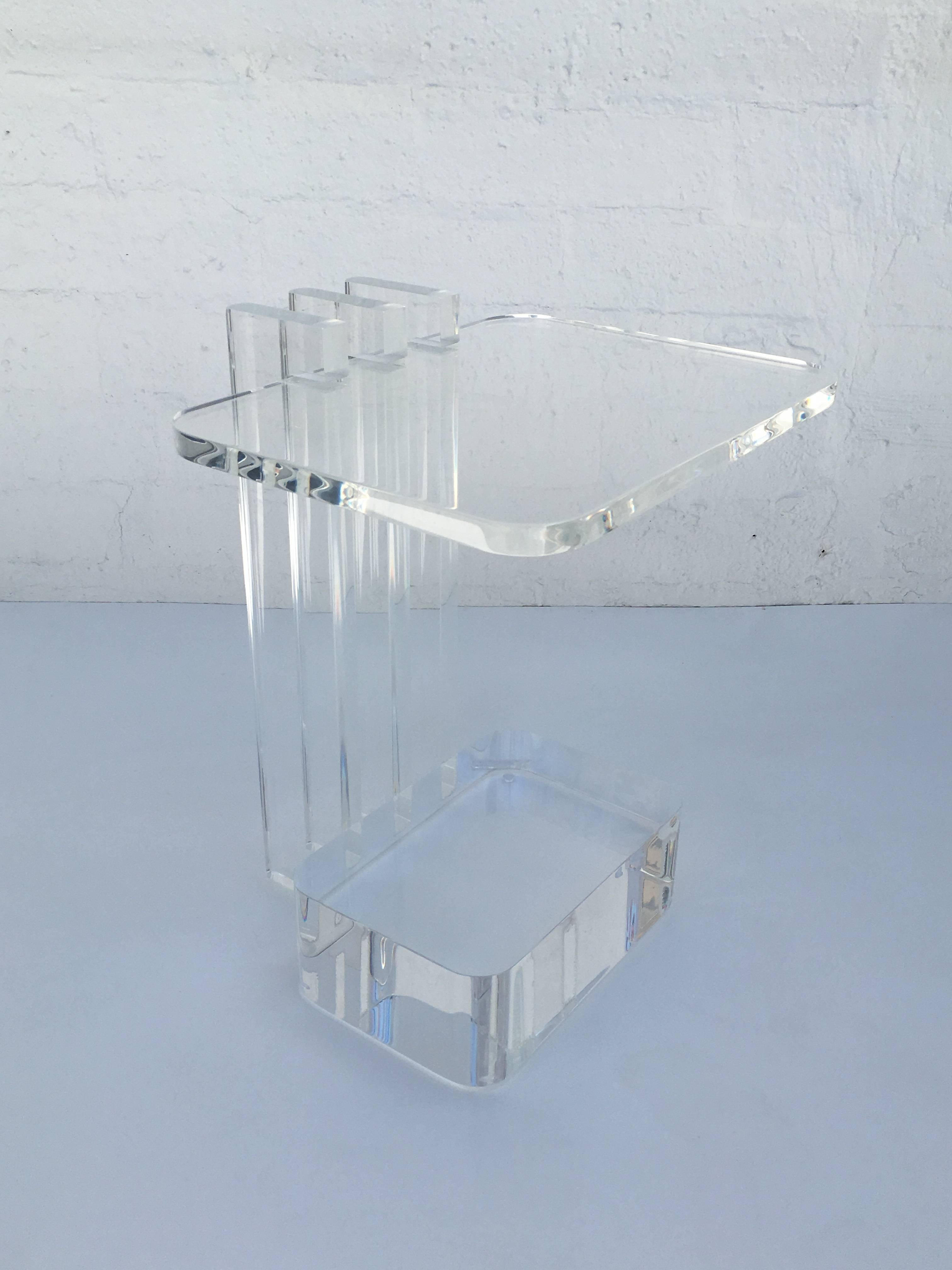 Late 20th Century Acrylic Occasional Table by Les Prismatiques