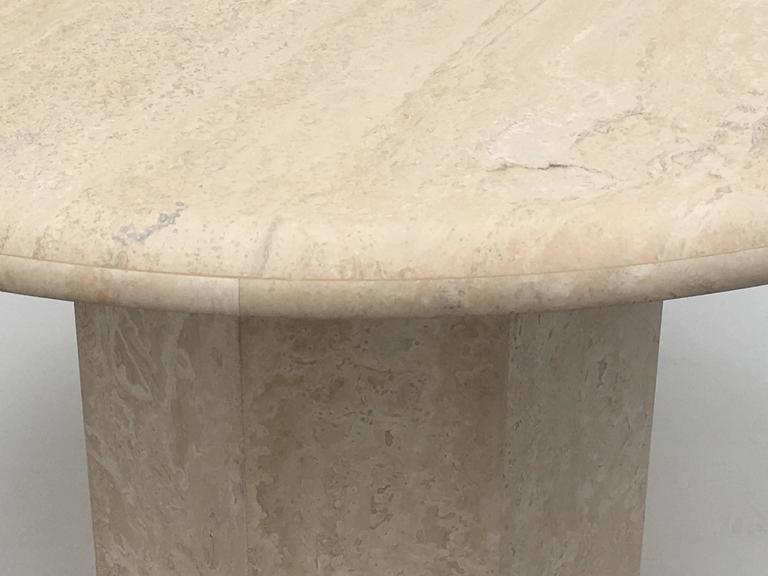 Round Italia Travertine Dining Table at 1stDibs round travertine dining table, travertine