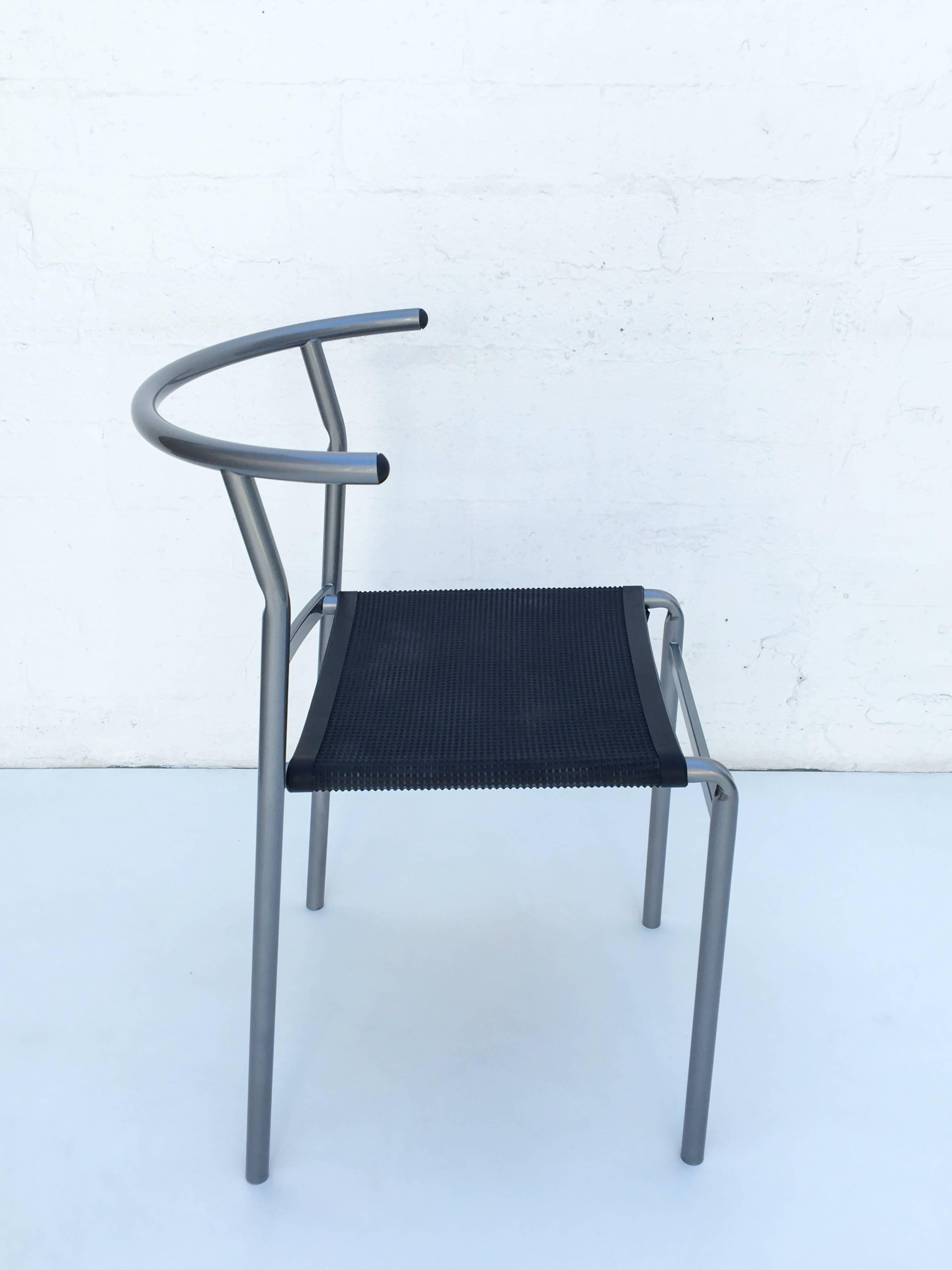 Post-Modern Four Café Staking Chairs by Philippe Starck for Cerruti Baleri For Sale