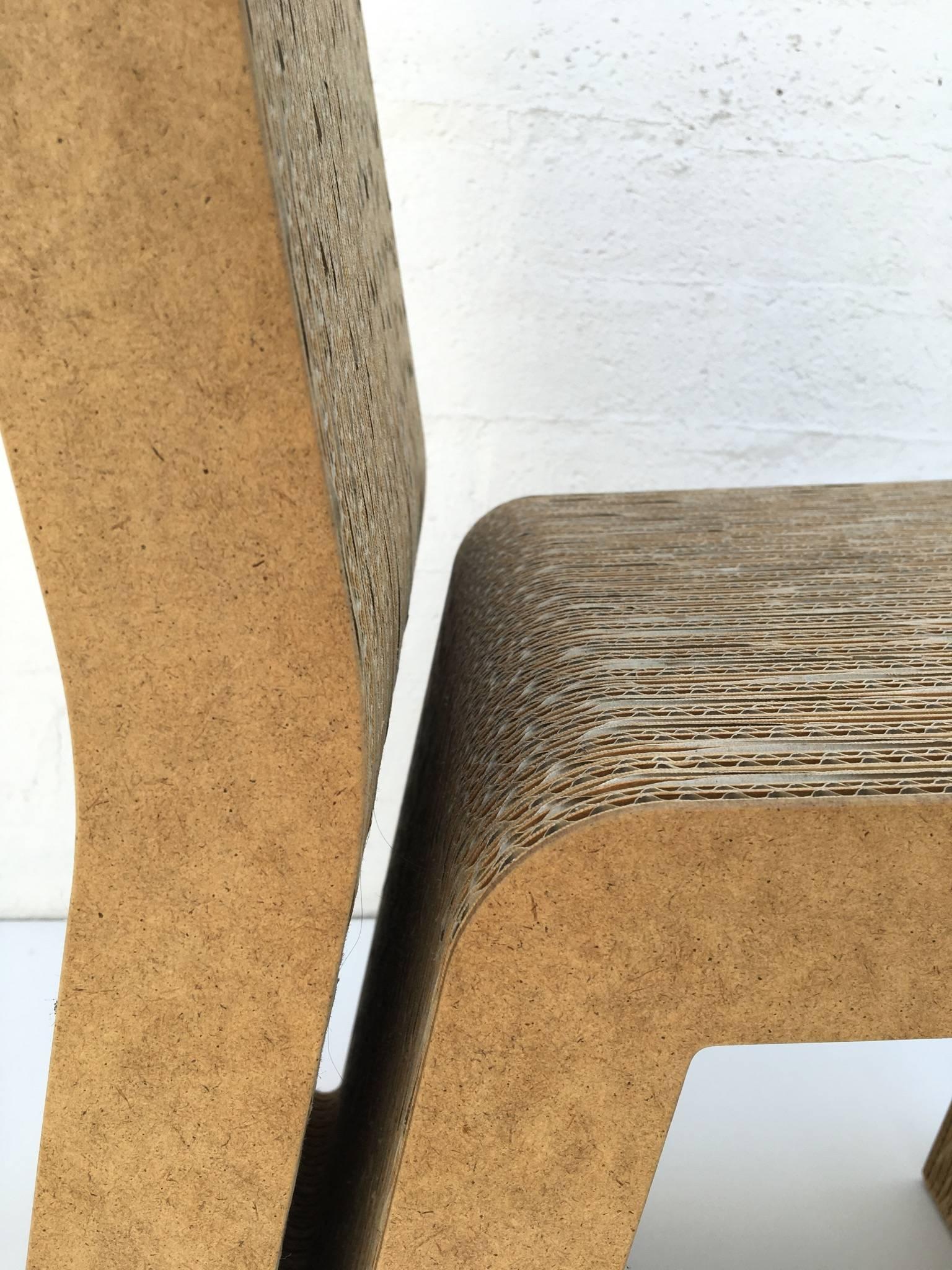 Modern Easy Edges Cardboard Side Chair by Frank Gehry