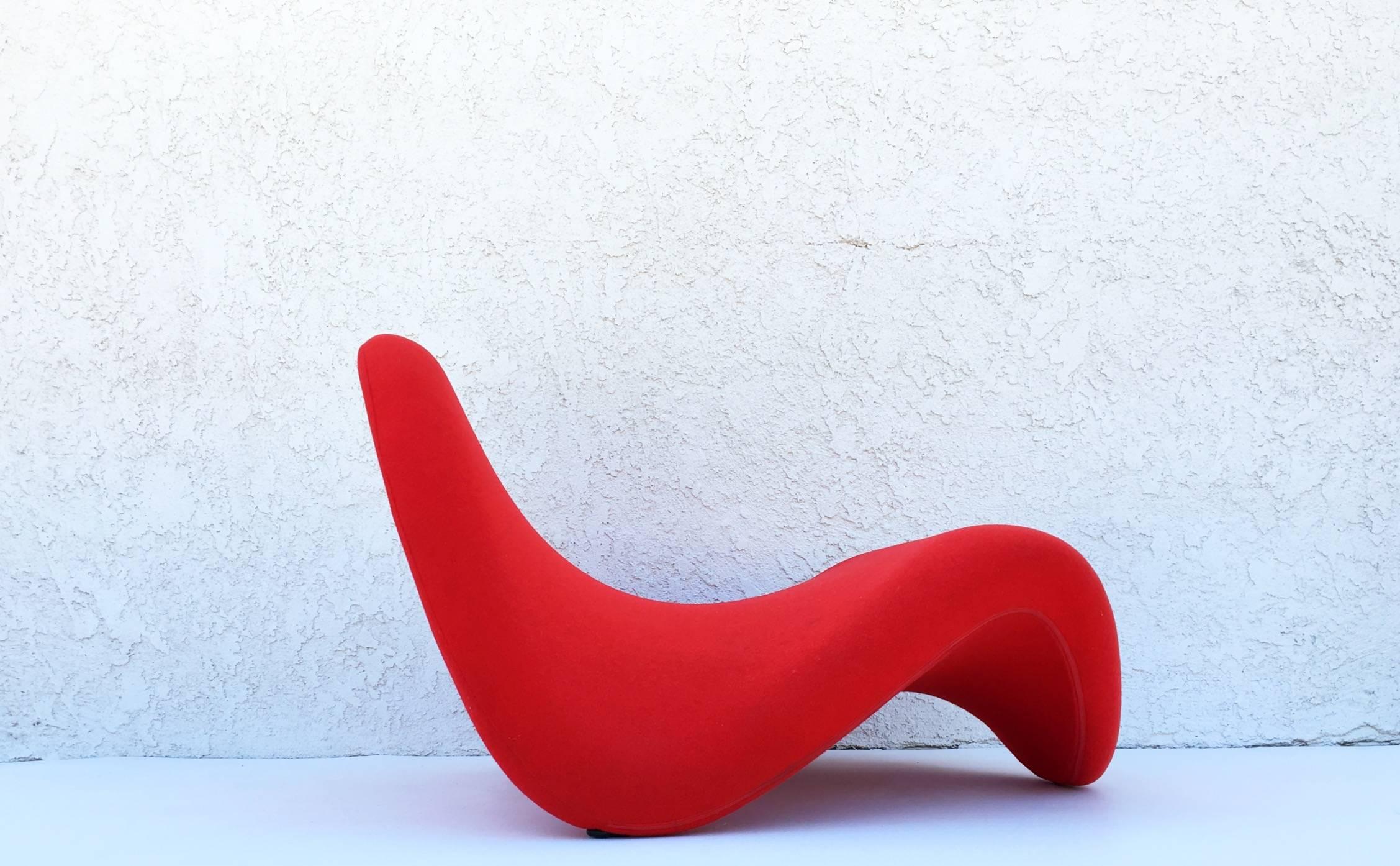 Mid-20th Century 1960s Tongue Chaise Lounge Chair by Pierre Paulin