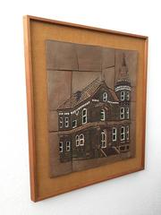 1970s Studio Ceramic Tile "Oceano House" by Brent Benett