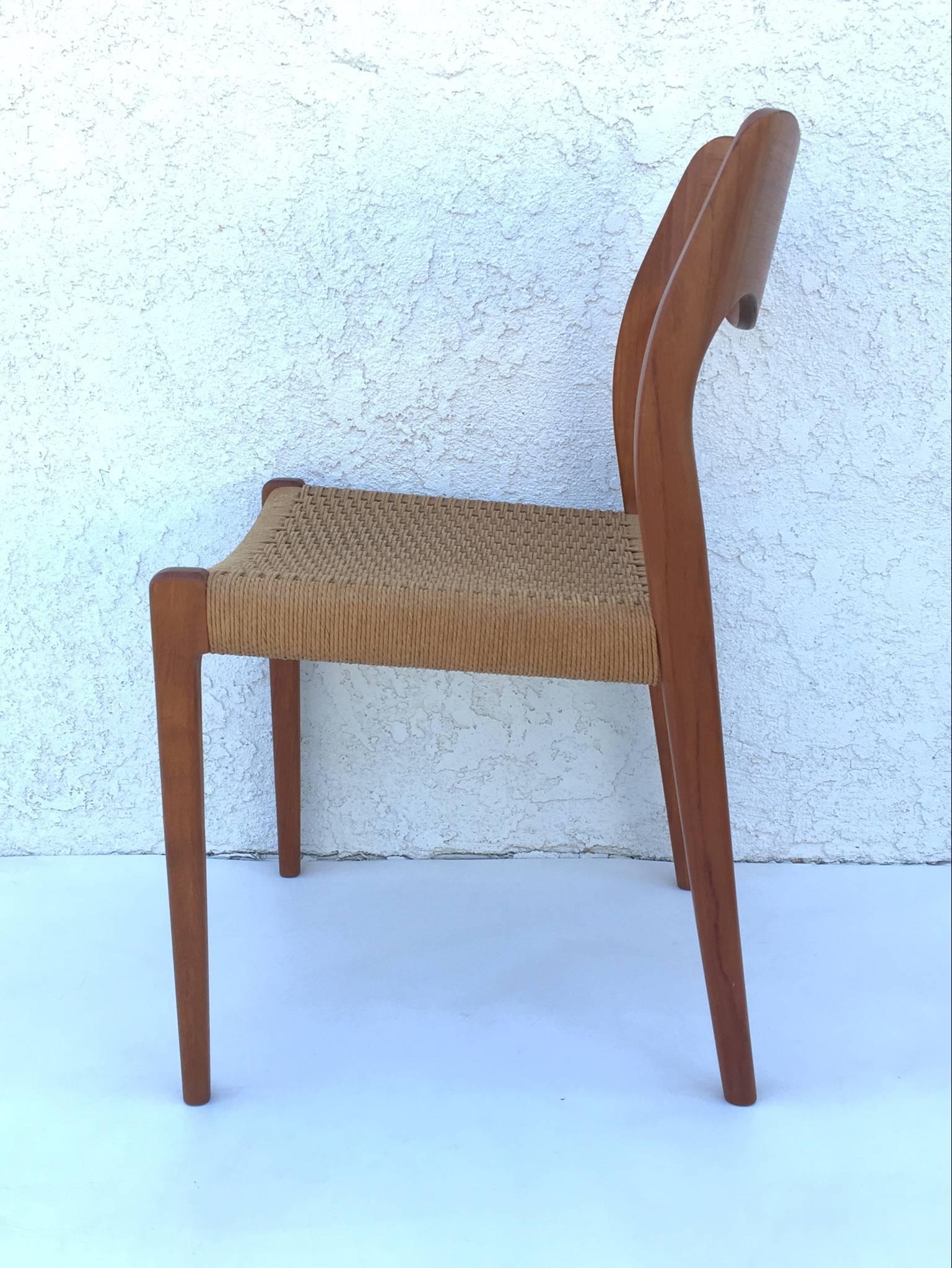 Set of Six Teak Dining Chairs by Niels O. Moller Dining Chairs In Excellent Condition In Palm Springs, CA