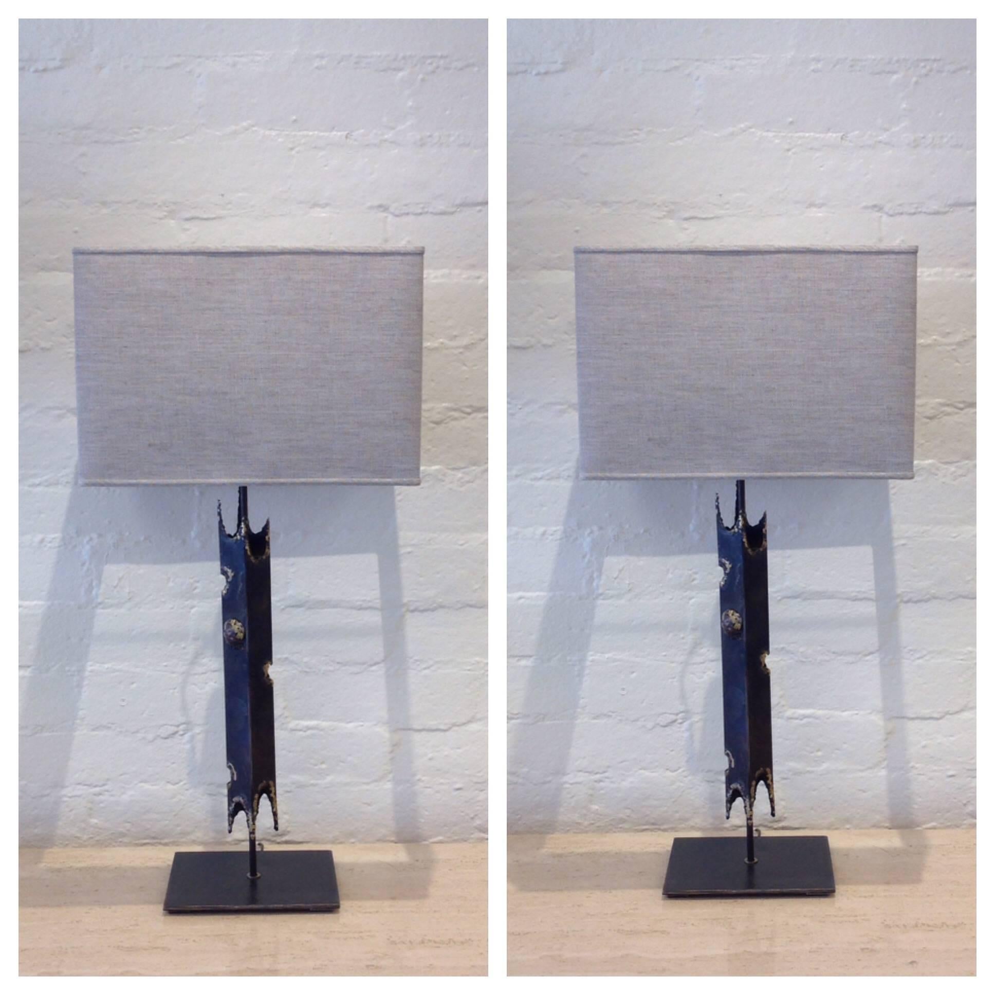 Studio Brutalist Table Lamps by John De La Rosa 1