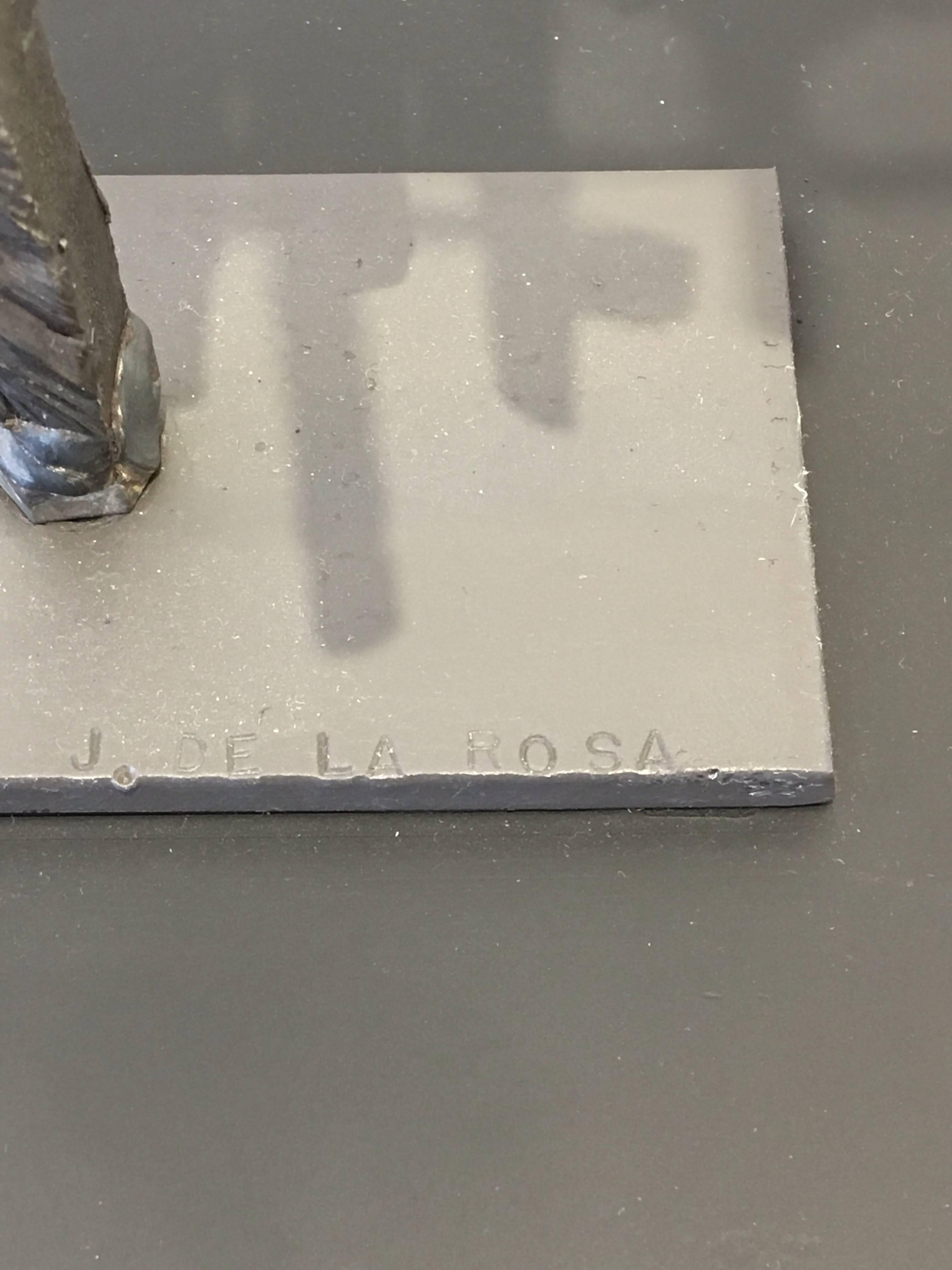 Brutalist Steel Sculpture by John De La Rosa 1