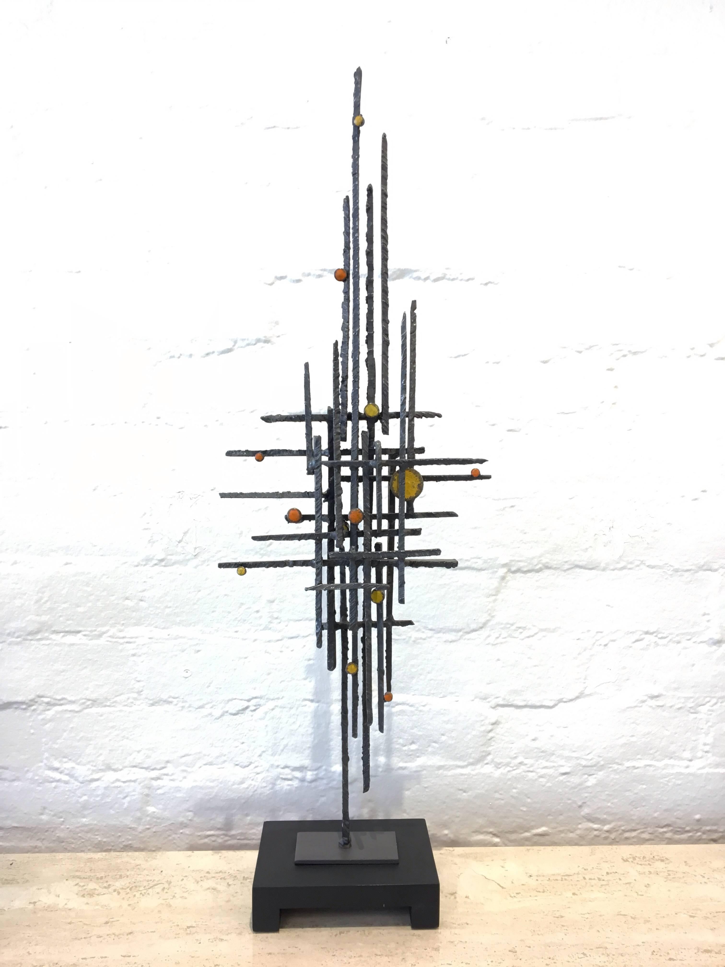 Brutalist Steel Sculpture by John De La Rosa 2