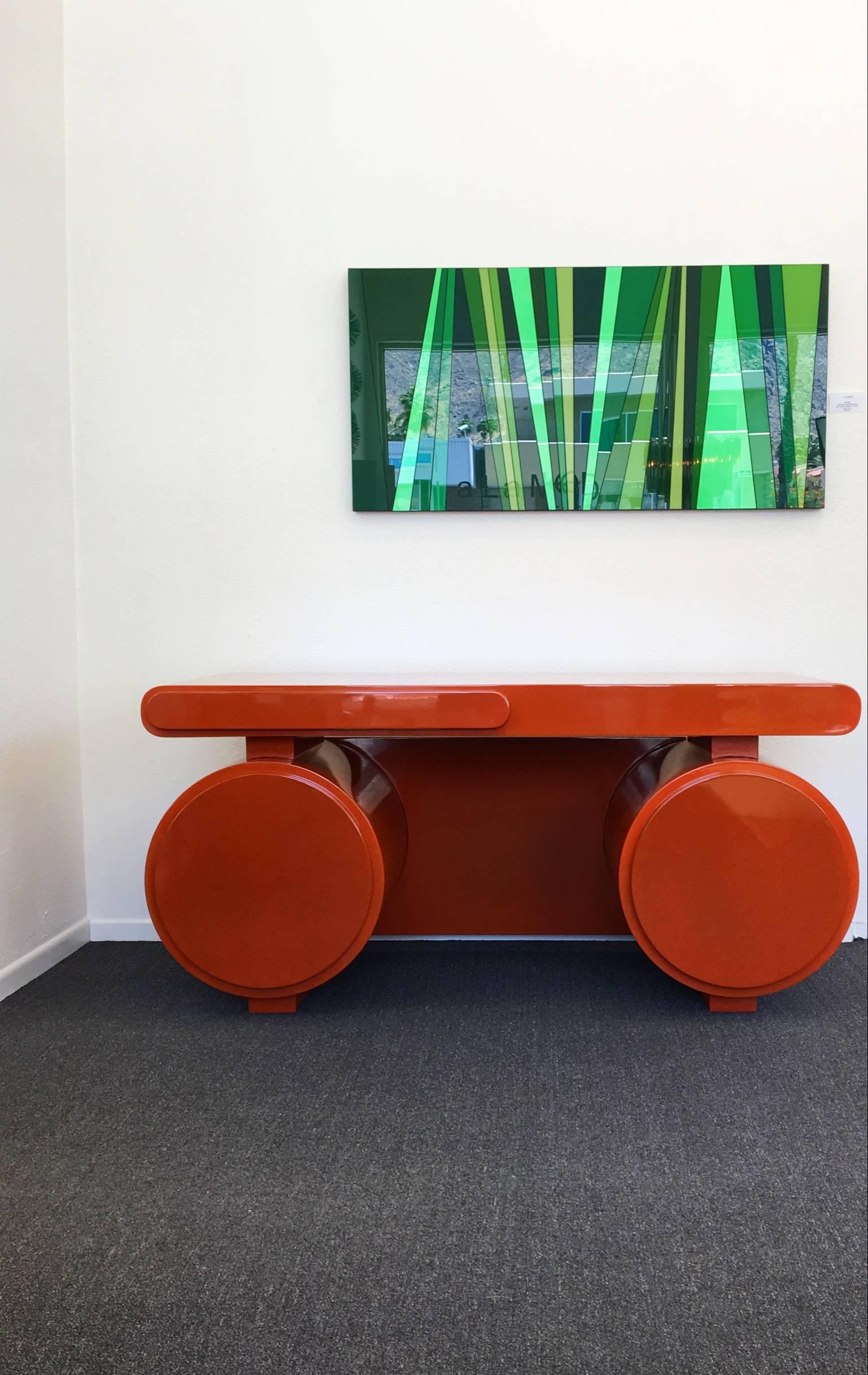 High Gloss Lacquered Scuptural Desk from the 1960s 2