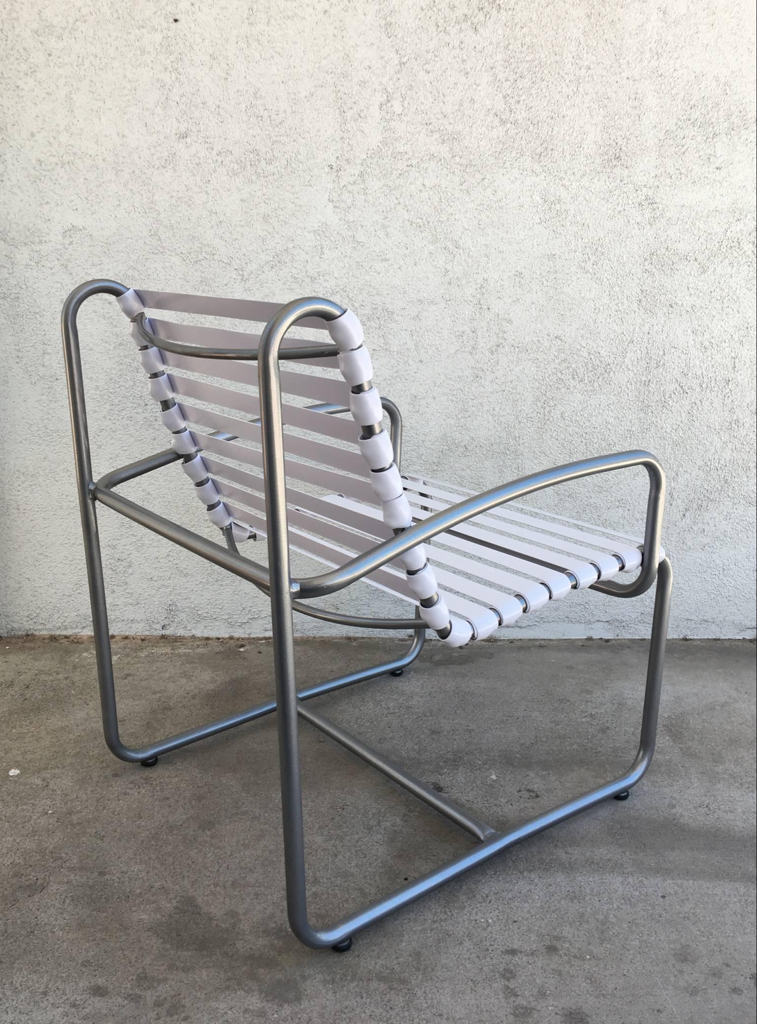 Powder-Coated 1970s Outdoor Five-Piece Patio Set by Brown Jordan