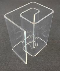Acrylics and Glass Dining Table in the Manner of Vladimir Kagan