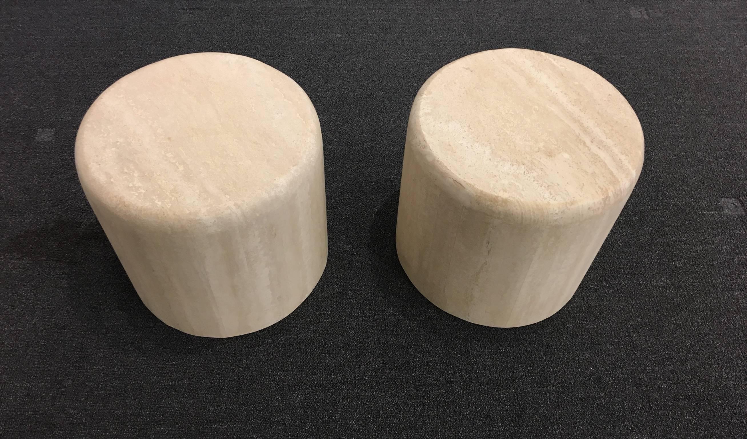 Sculptural Italian Travertine Cocktail Table 2