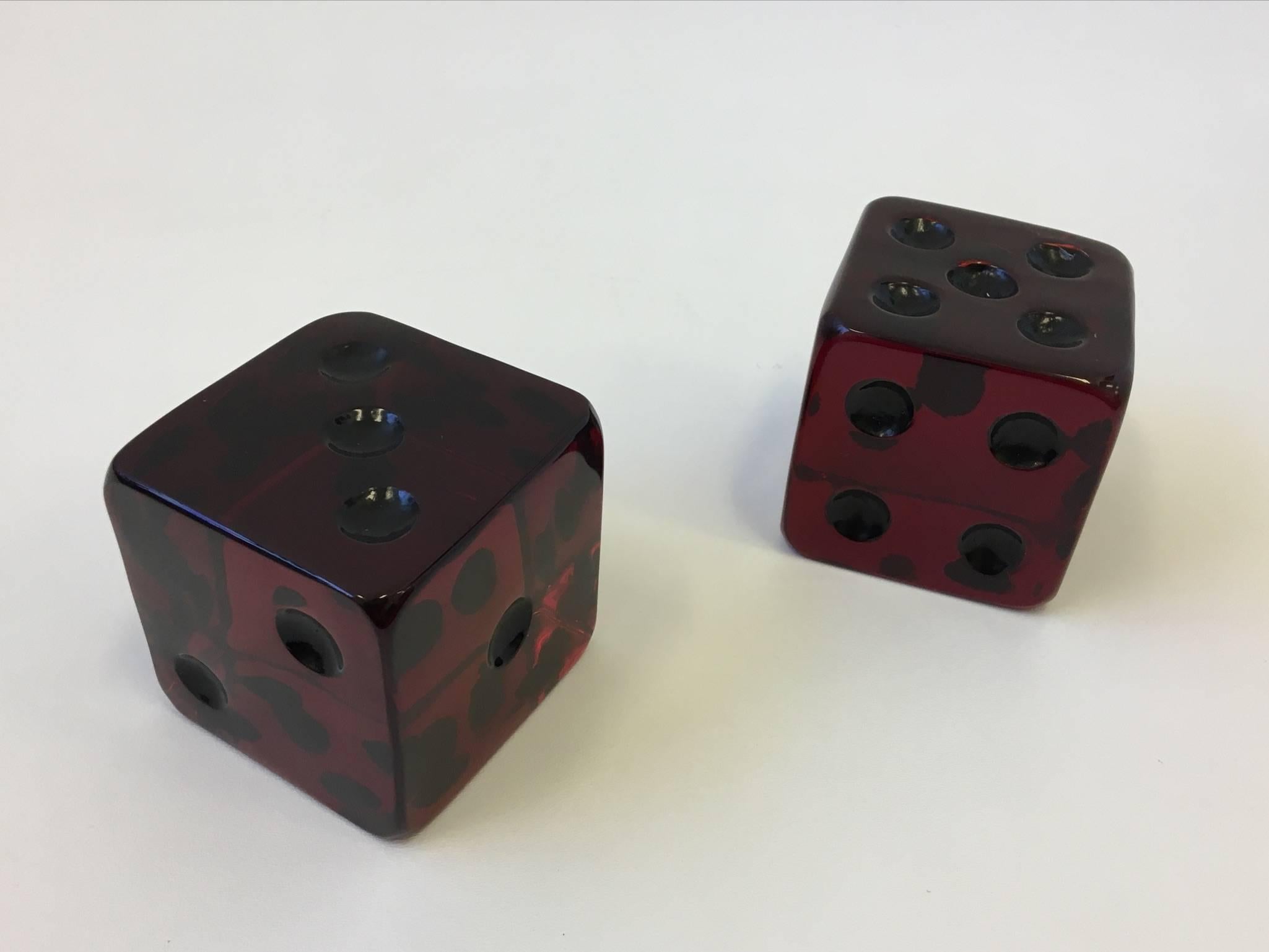 large acrylic dice