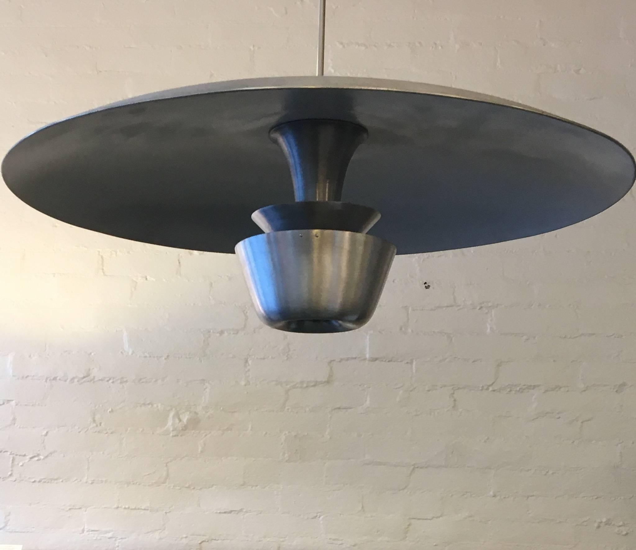 American Brushed Aluminium Large Pendant Hanging Lamp
