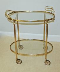 Italian Hand Crafted Brass Bar Cart