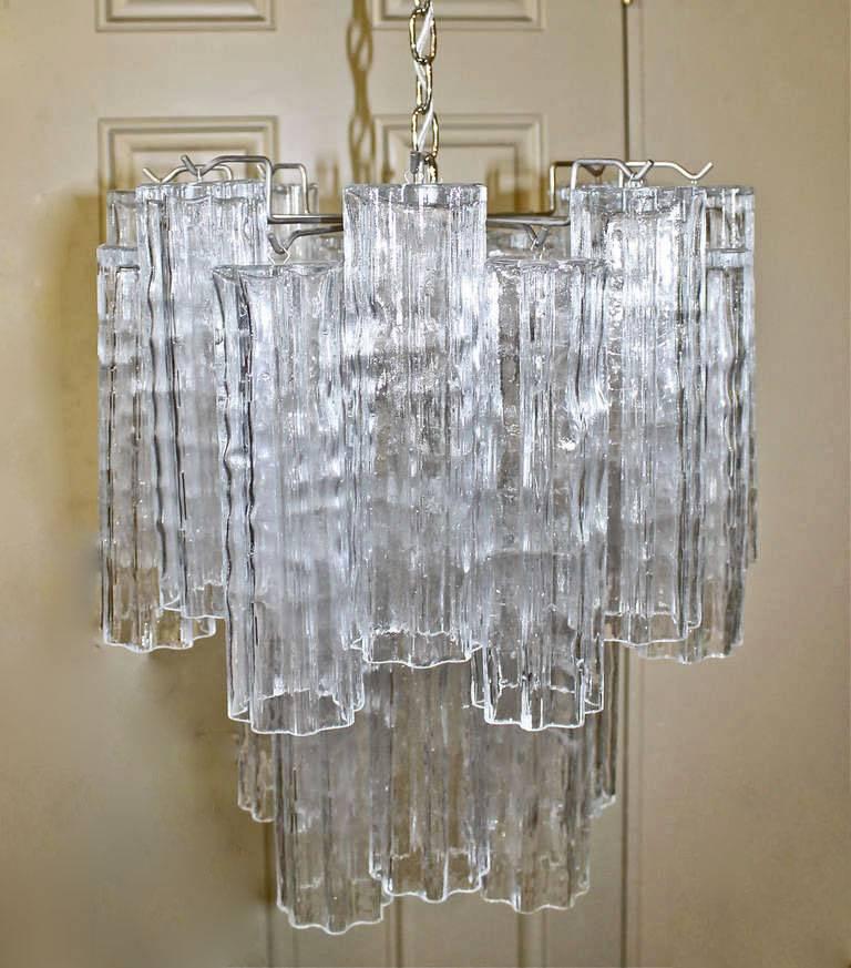 venini murano glass chandelier