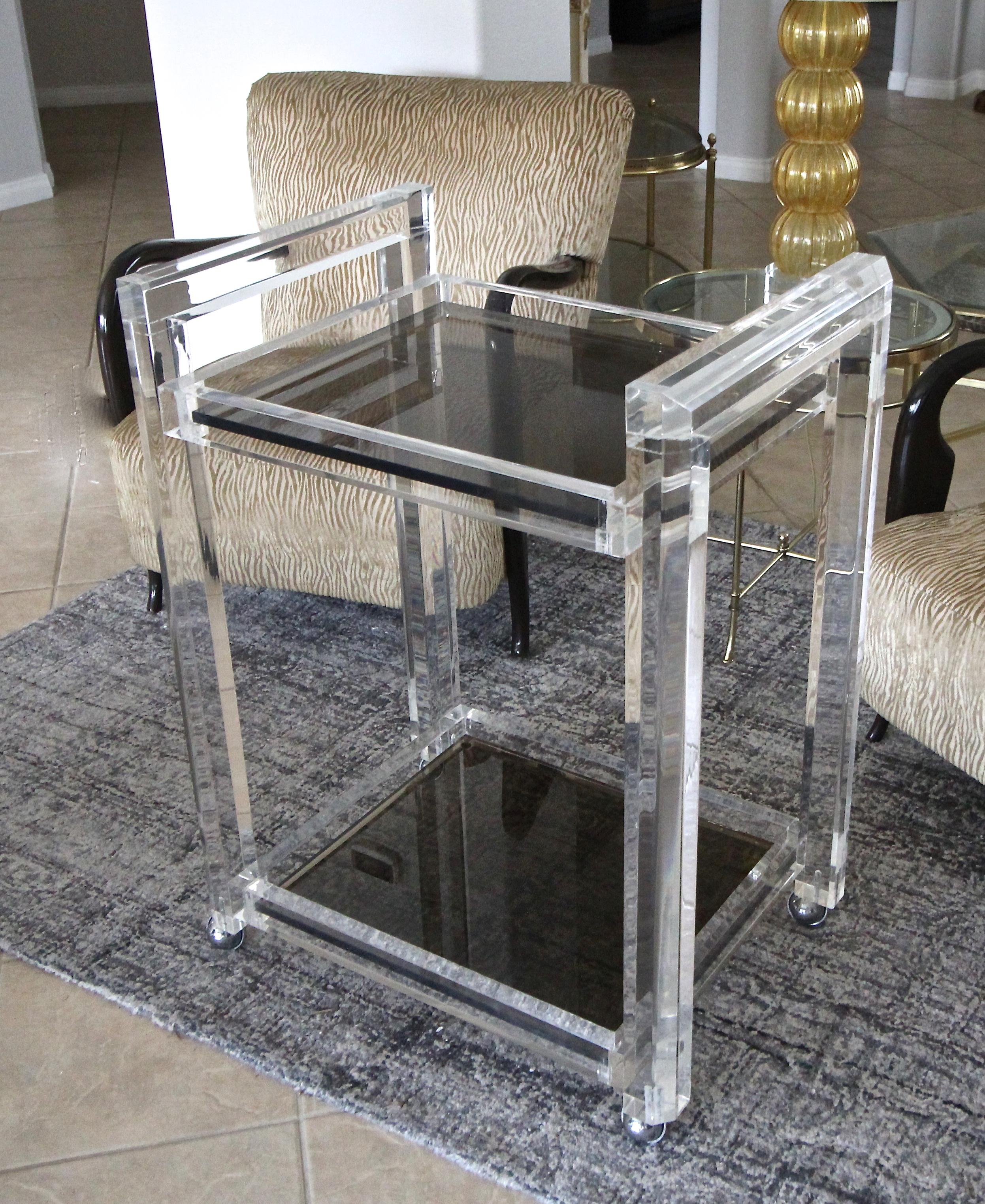 lucite cart