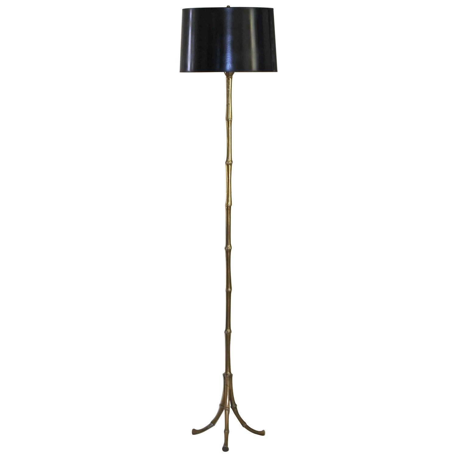 Bagues French Bronze Faux Bamboo Floor Lamp 6