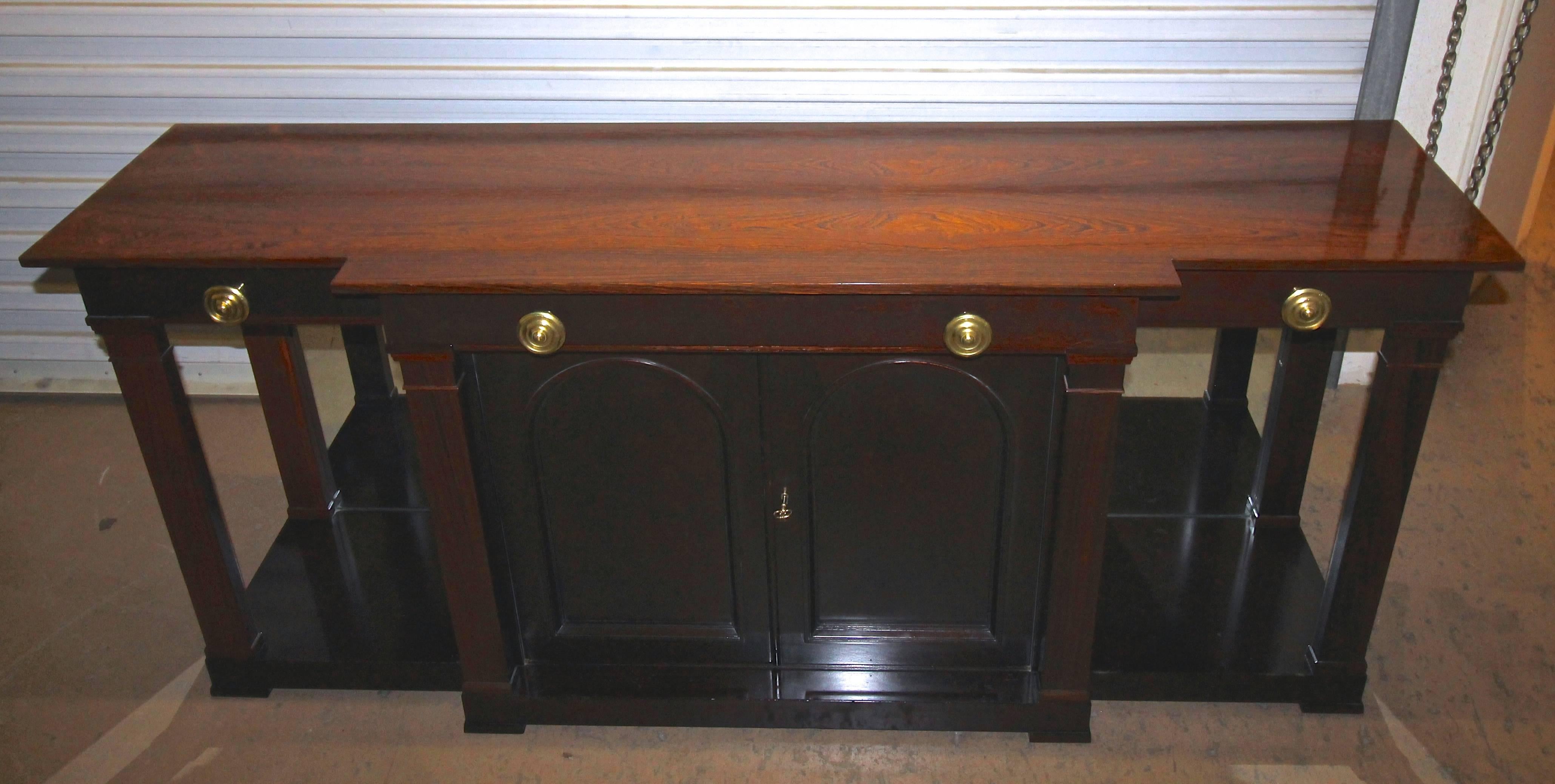 Rare Edward Wormley Dunbar Rosewood and Mahogany Regency Style Sideboard Buffet In Good Condition In Palm Springs, CA