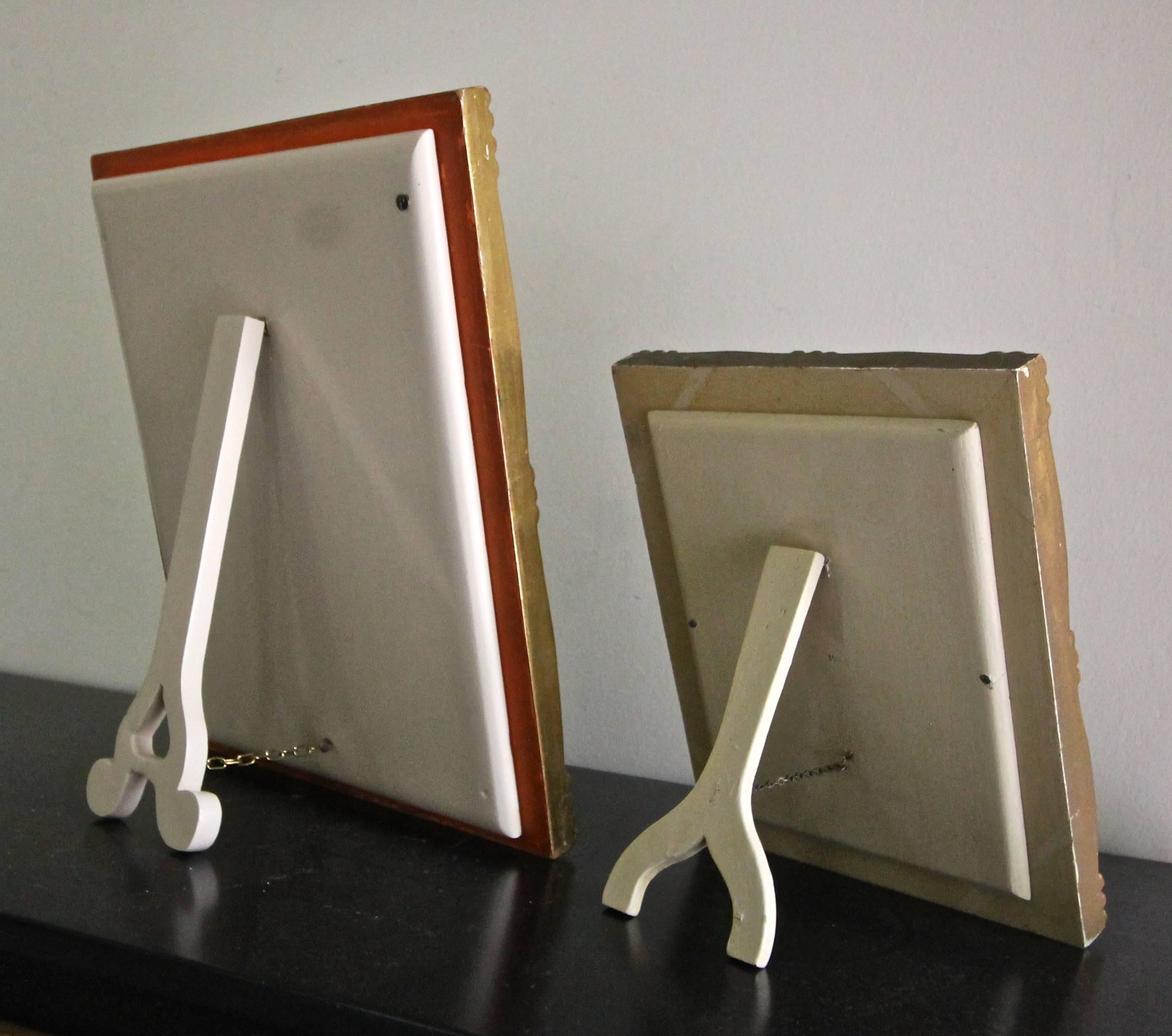 Two Italian Gilt Wood Picture Frames For Sale 4