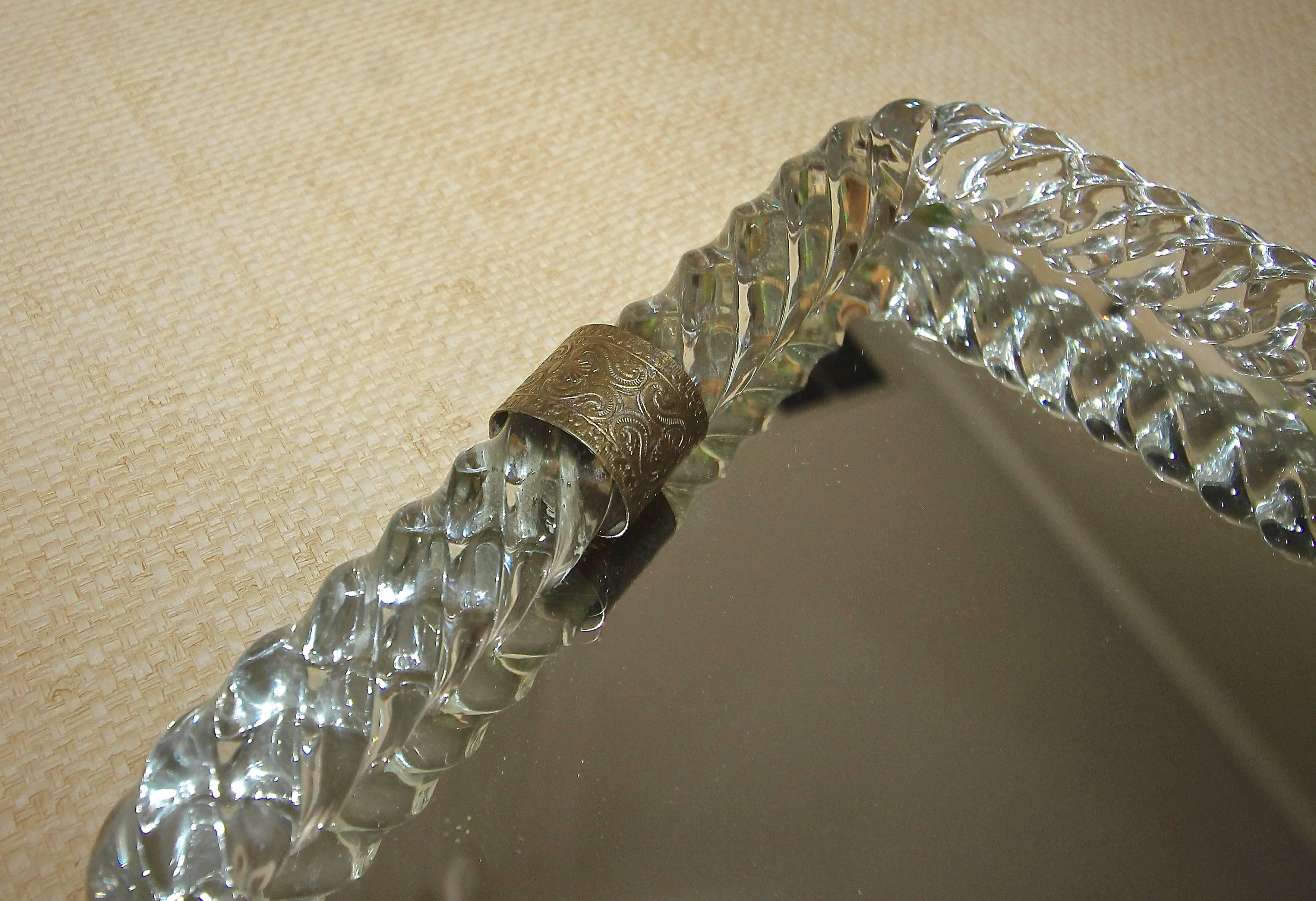 Murano Twisted Glass Rope Vanity Tray 3