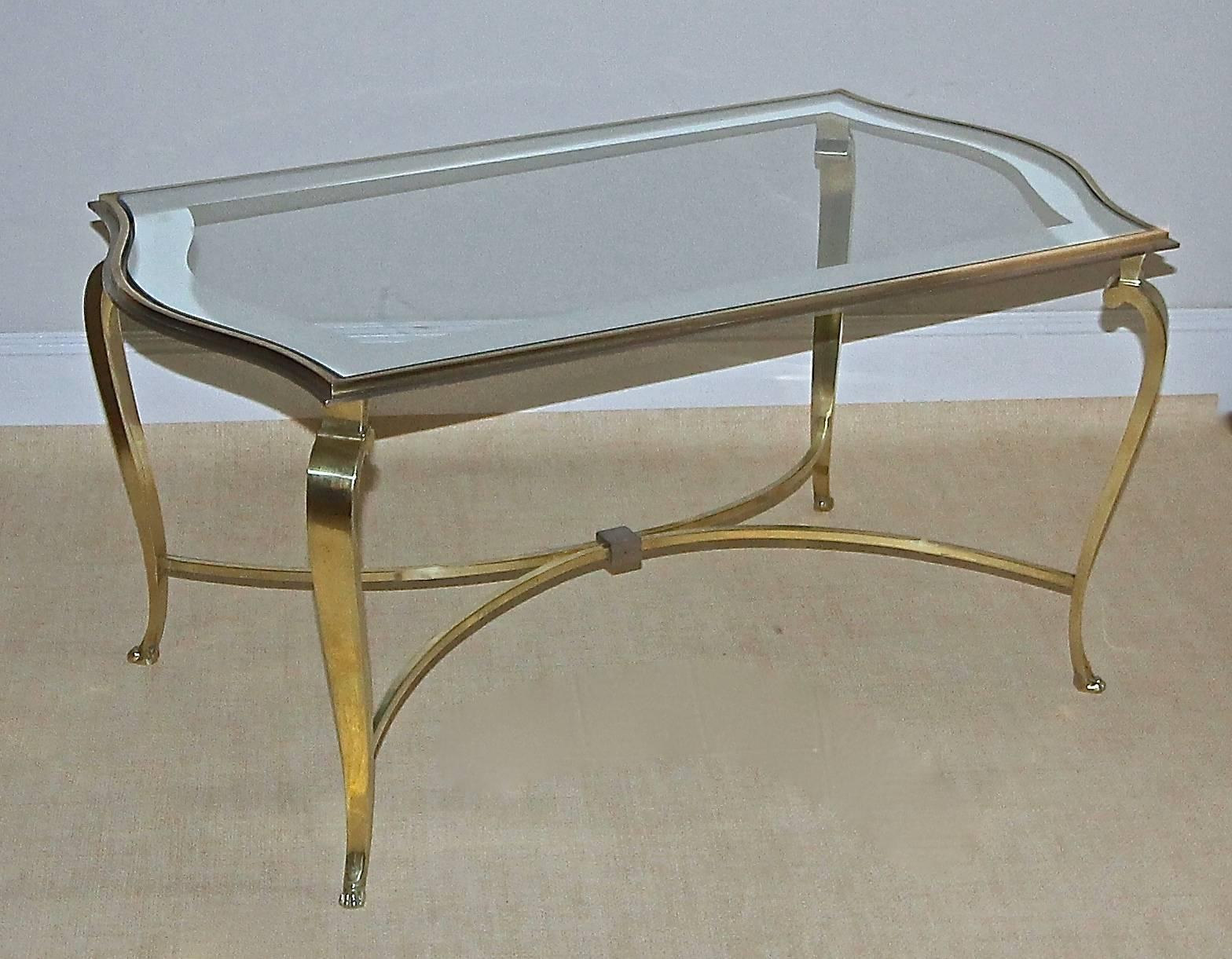 French Rare Maison Ramsay Bronze Cocktail Table