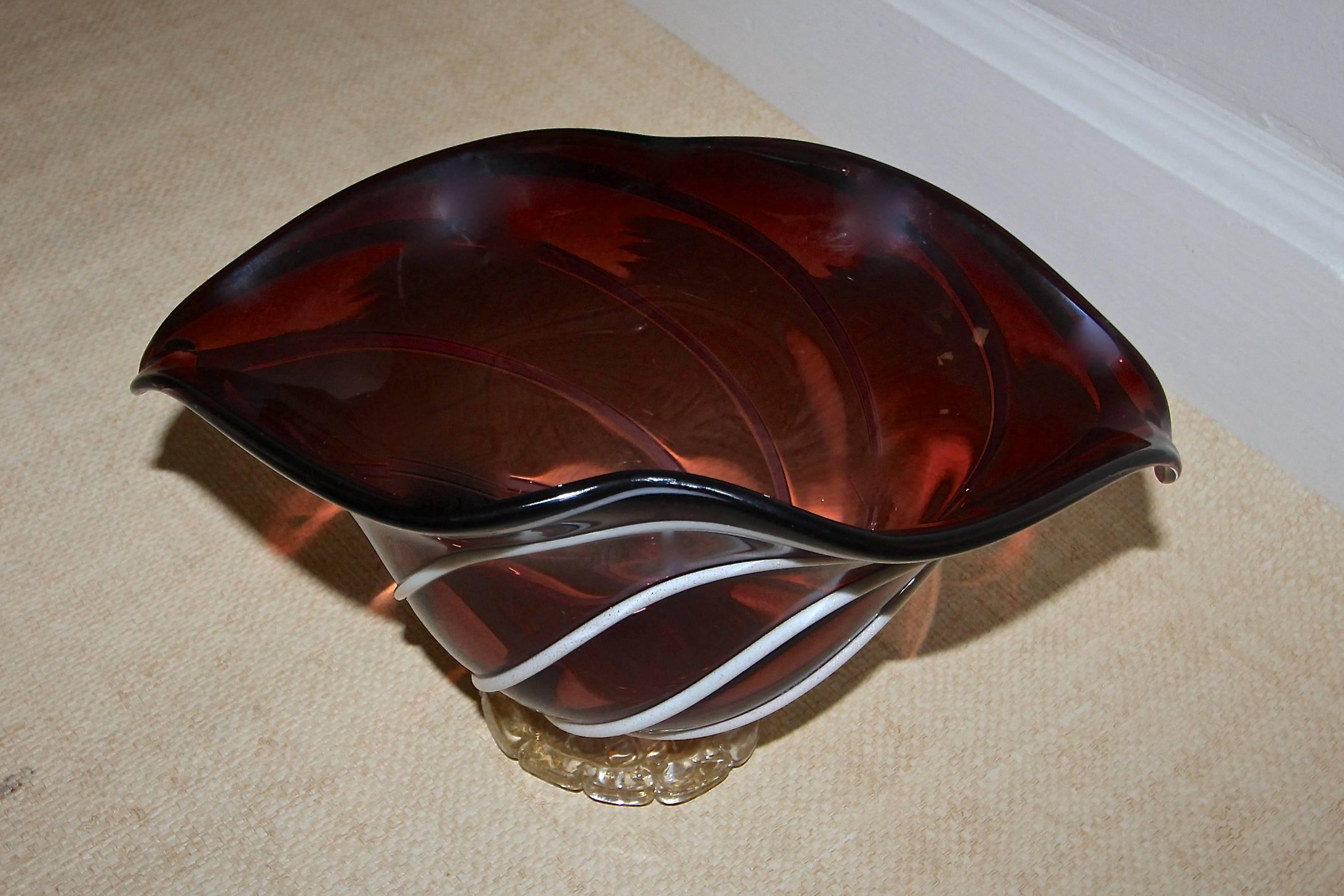 Barovier Murano Glass Centerpiece Bowl 3