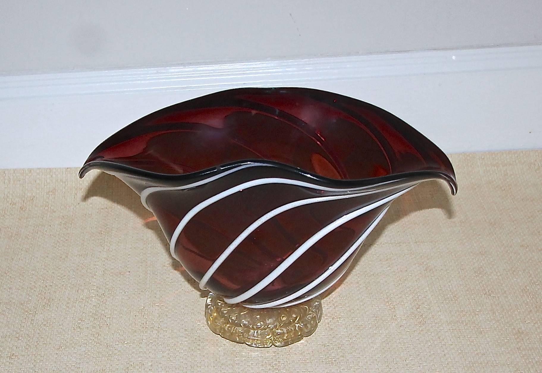 Barovier Murano Glass Centerpiece Bowl 5