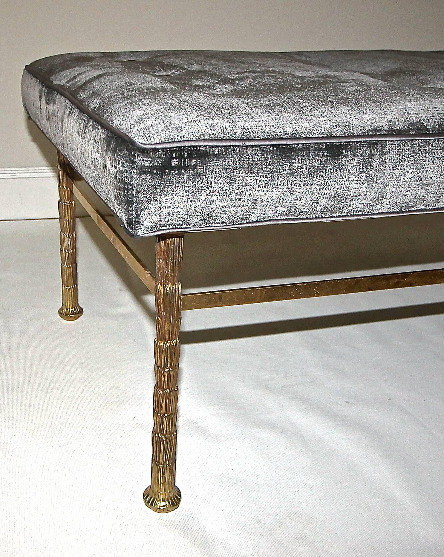 Rare Masion Jansen Bronze Bench In Excellent Condition In Palm Springs, CA
