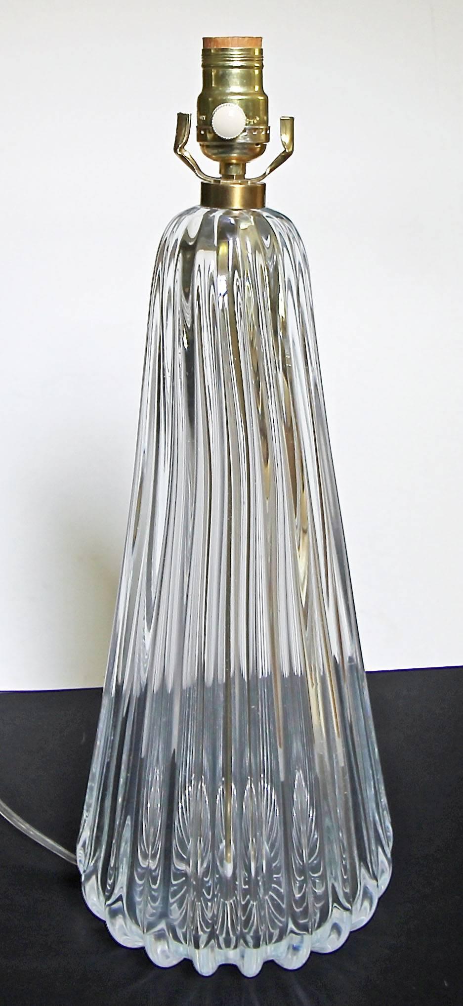 clear glass table lamps