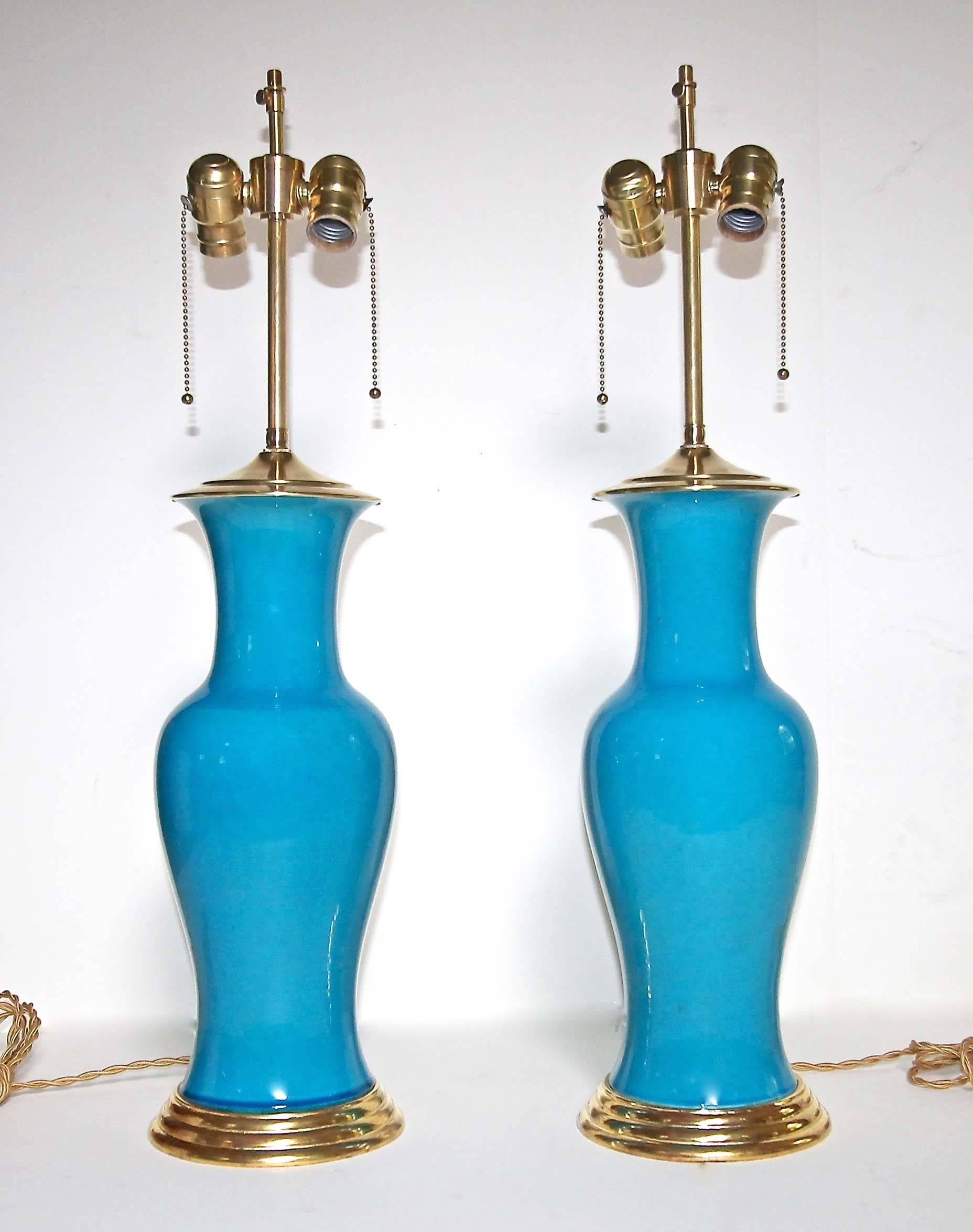turquoise blue lamp