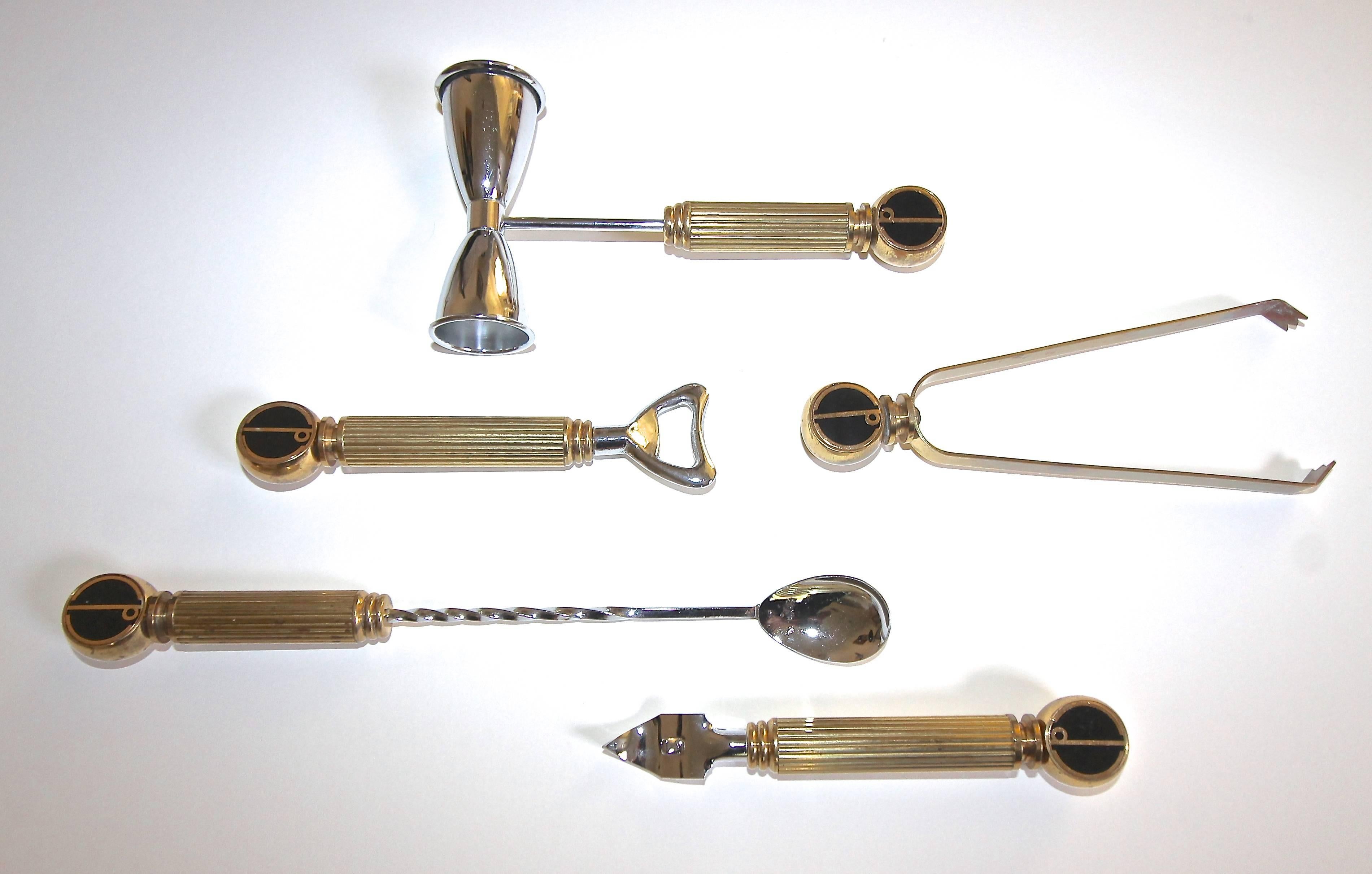 Rare Collection of Alfred Dunhill Bar or Cocktail Tool Set 2
