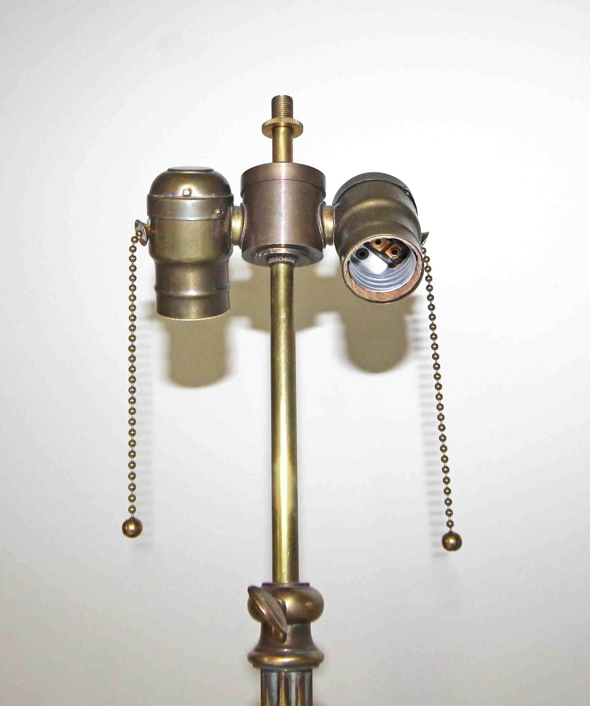 French Tripod Brass Floor Lamp For Sale 1