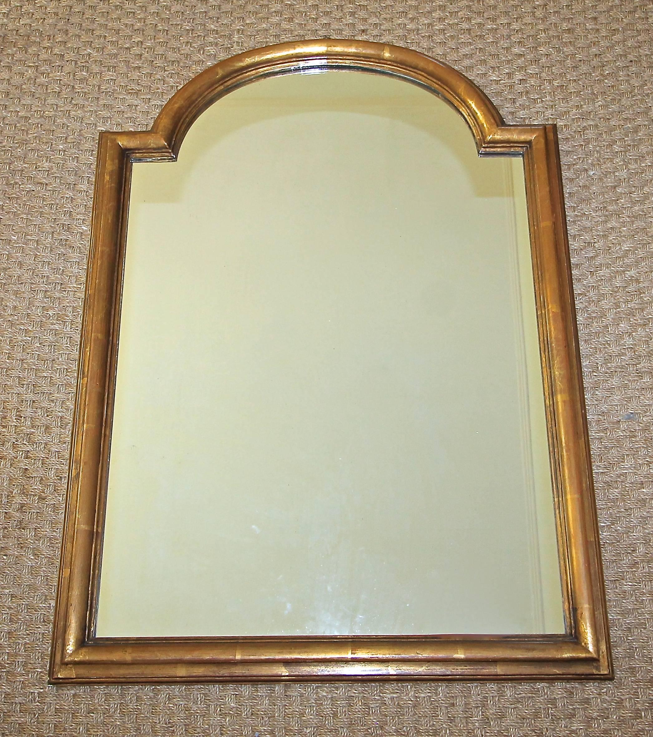 French Louis Philippe Style Arch Top Giltwood Wall Mirror 6
