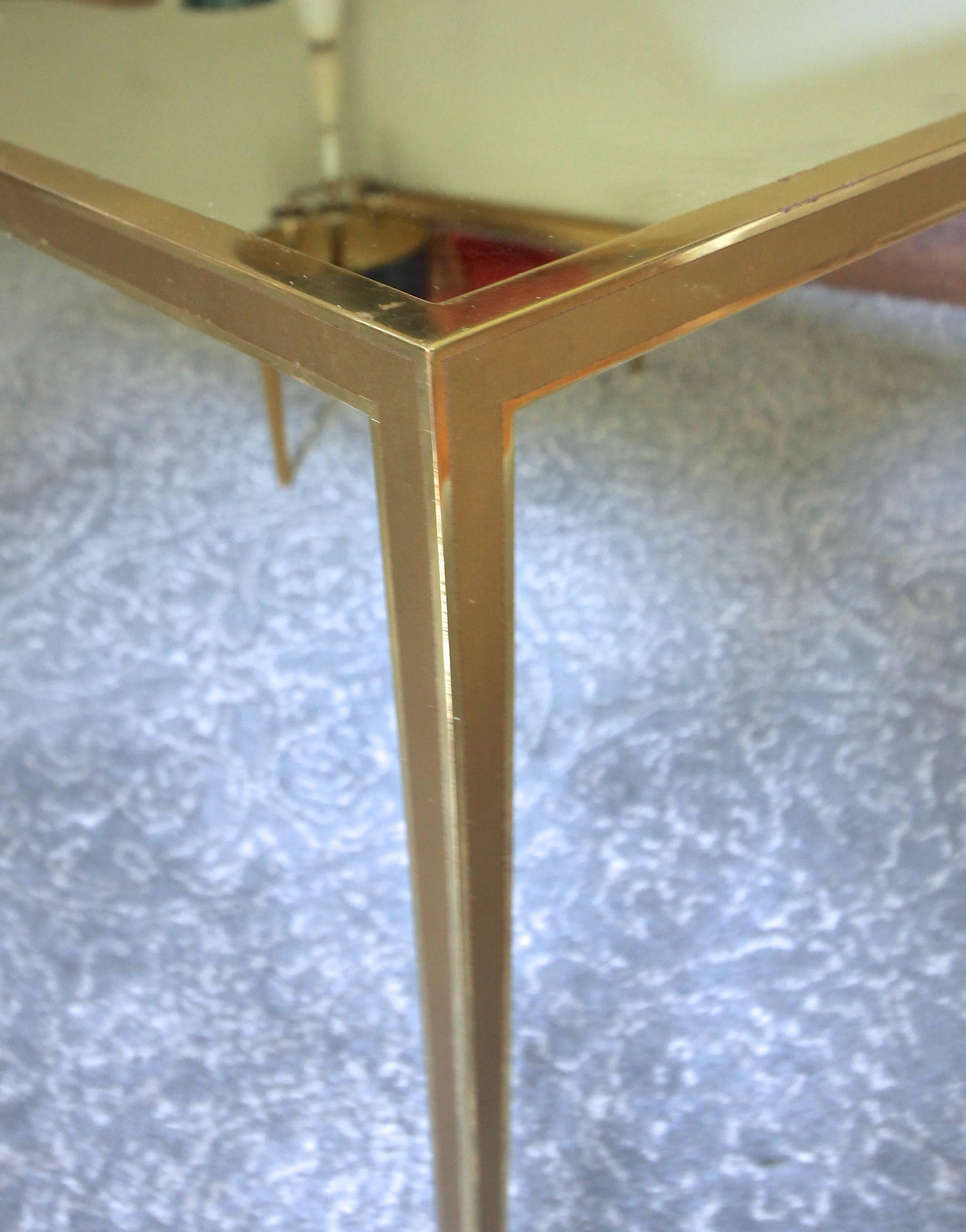 Pair of Brass German Side End Tables 2